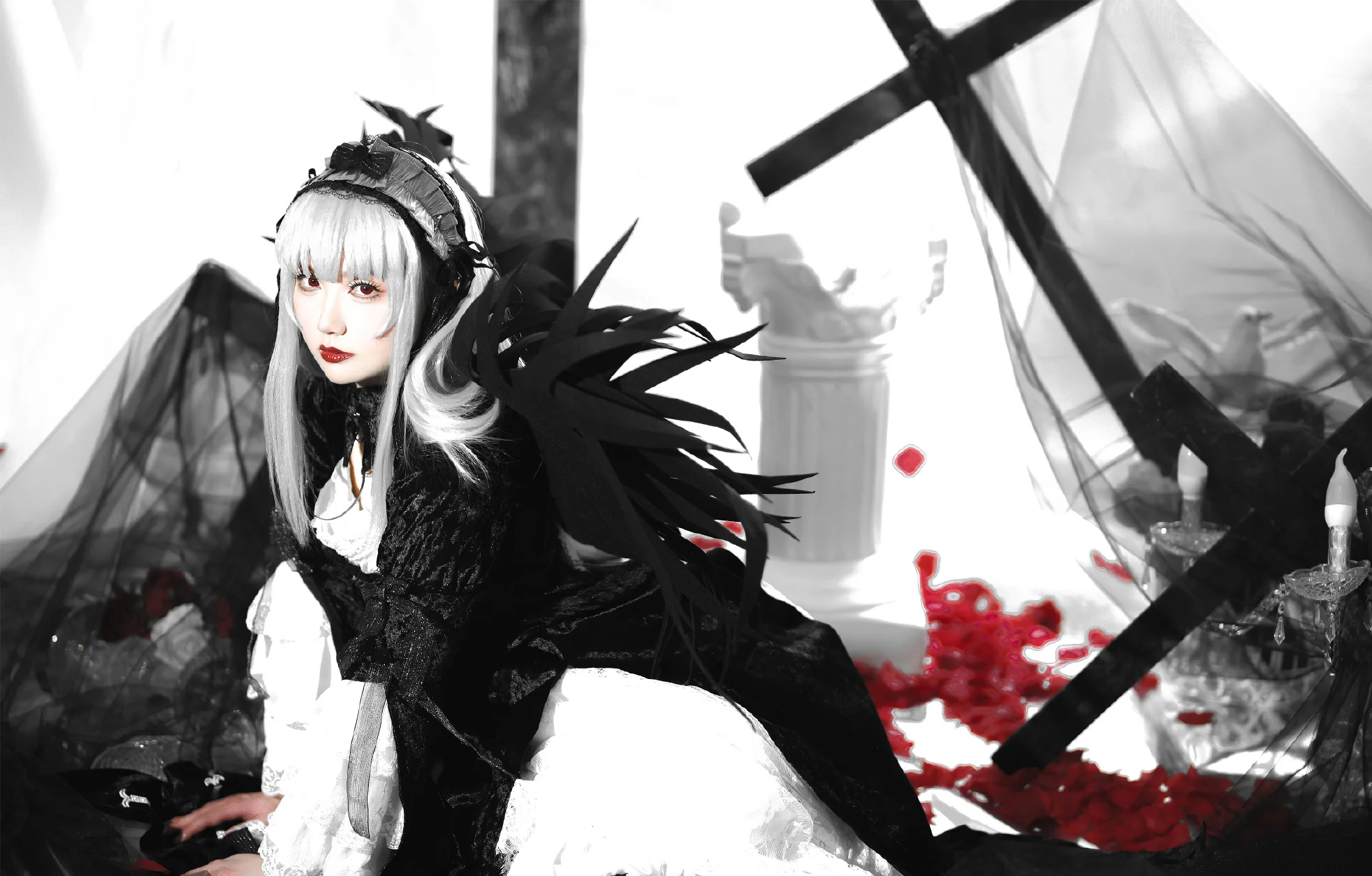 《蔷薇少女》水银灯COS写真