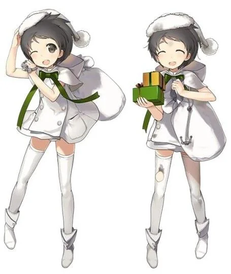 《舰队收藏》公布圣诞立绘及曙新立绘｜高清图片集