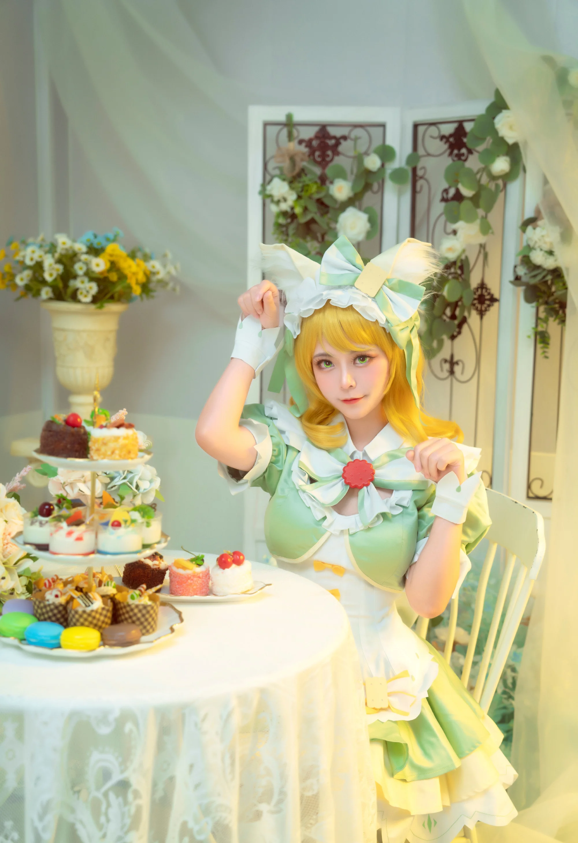 《王者荣耀》妲己 抹茶甜心COS写真
