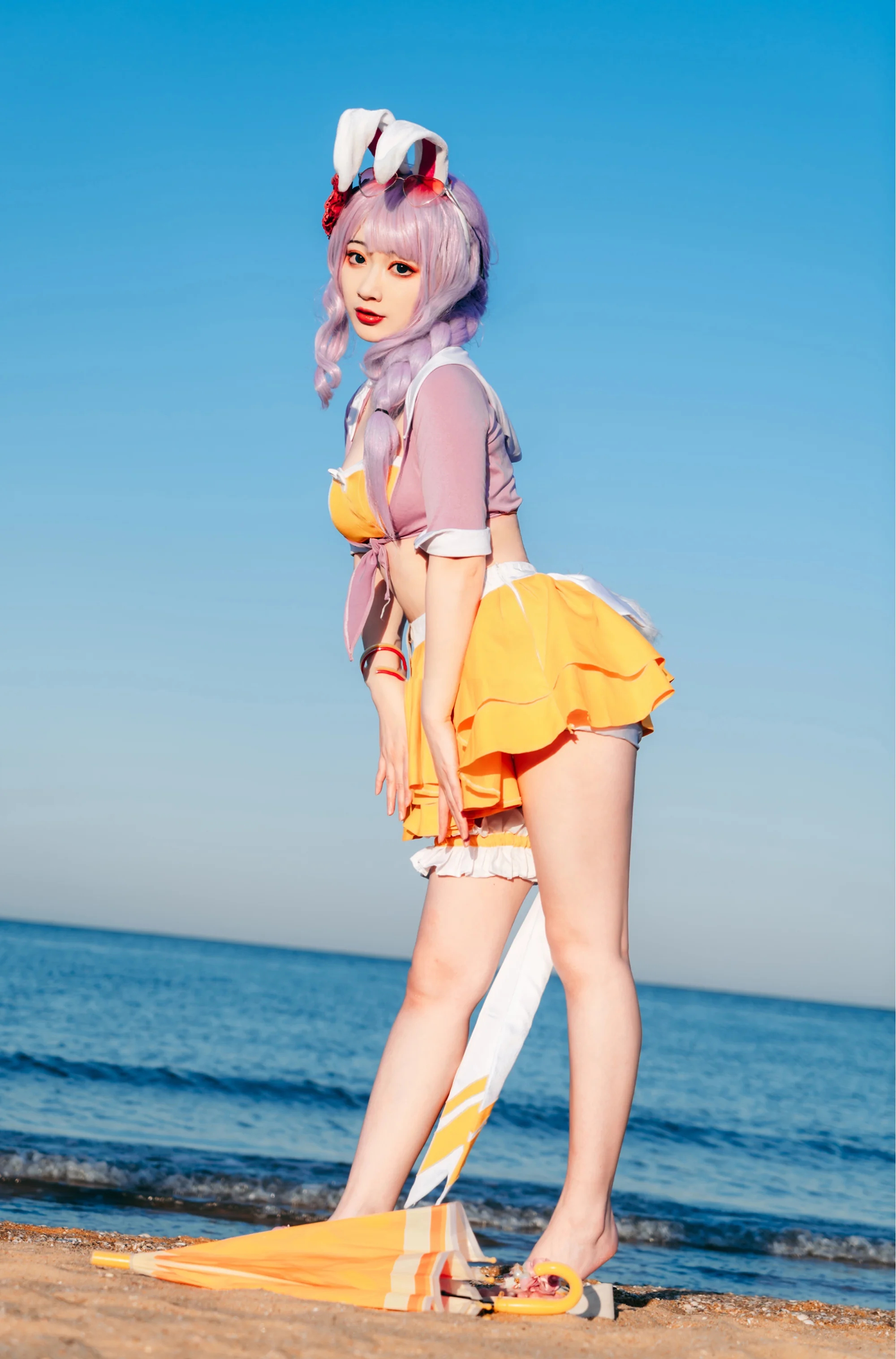 《王者荣耀》公孙离蜜橘之夏COS写真