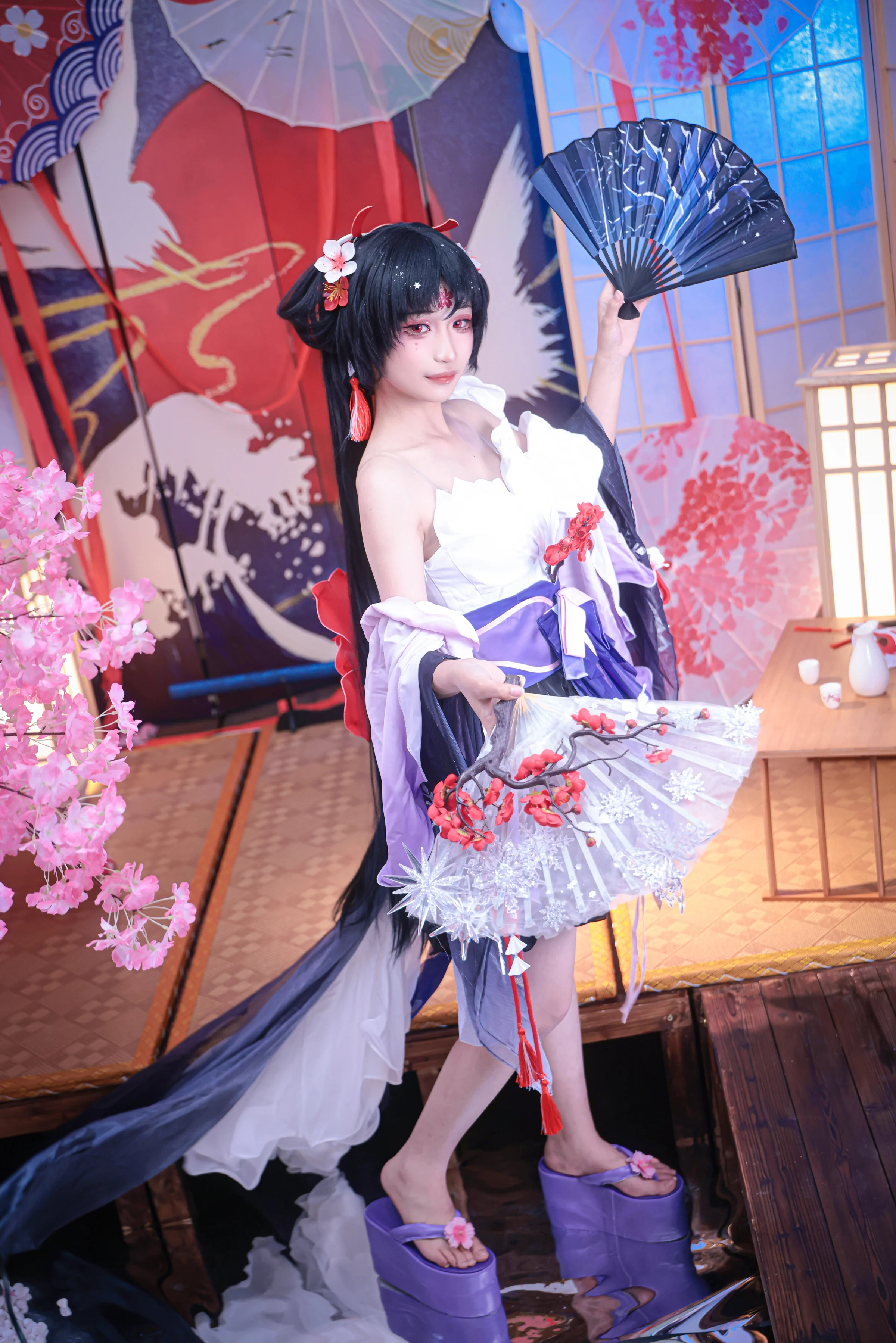 《阴阳师》不知火 疏影落雪COS写真