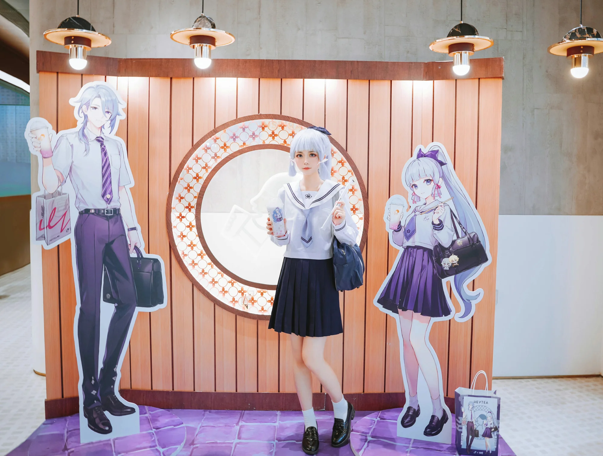 《原神》神里绫华喜茶联名jk制服COS写真