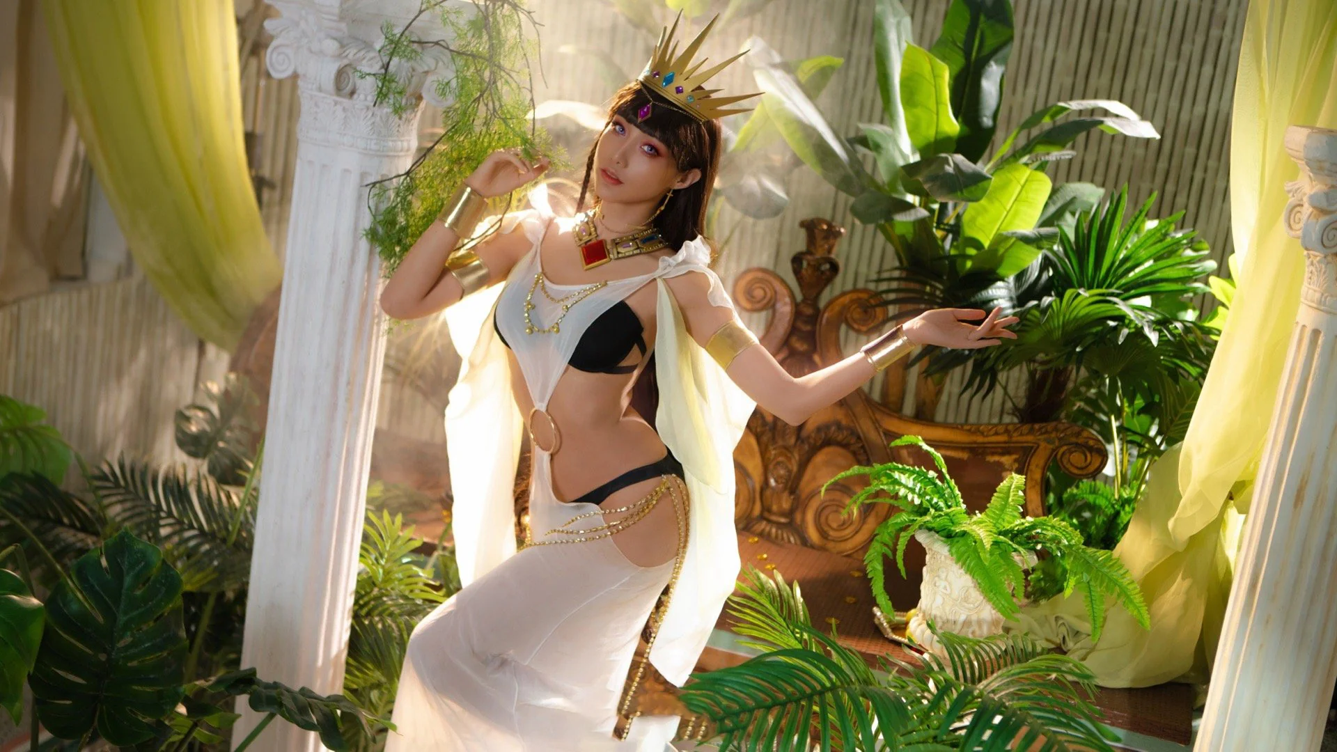 《宿命回响》萨巴女王COS写真