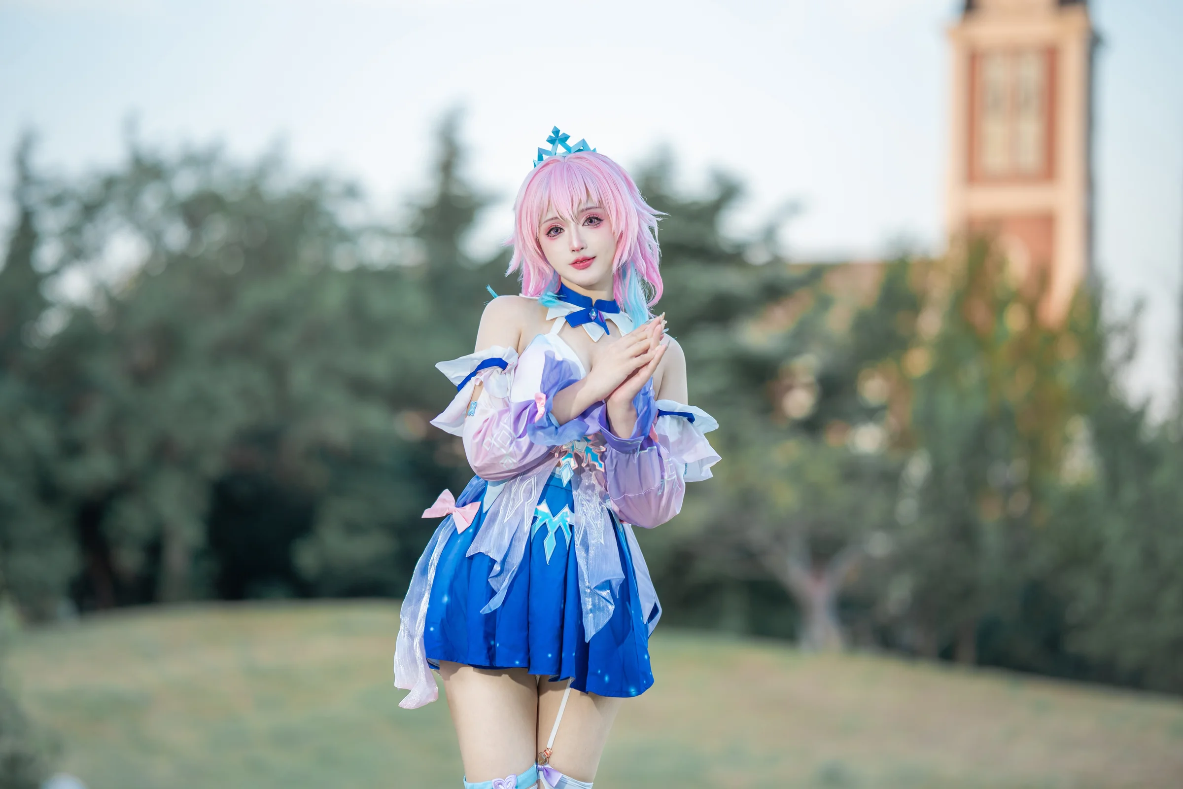 崩坏星穹铁道 礼服三月七 澪绫COS写真赏
