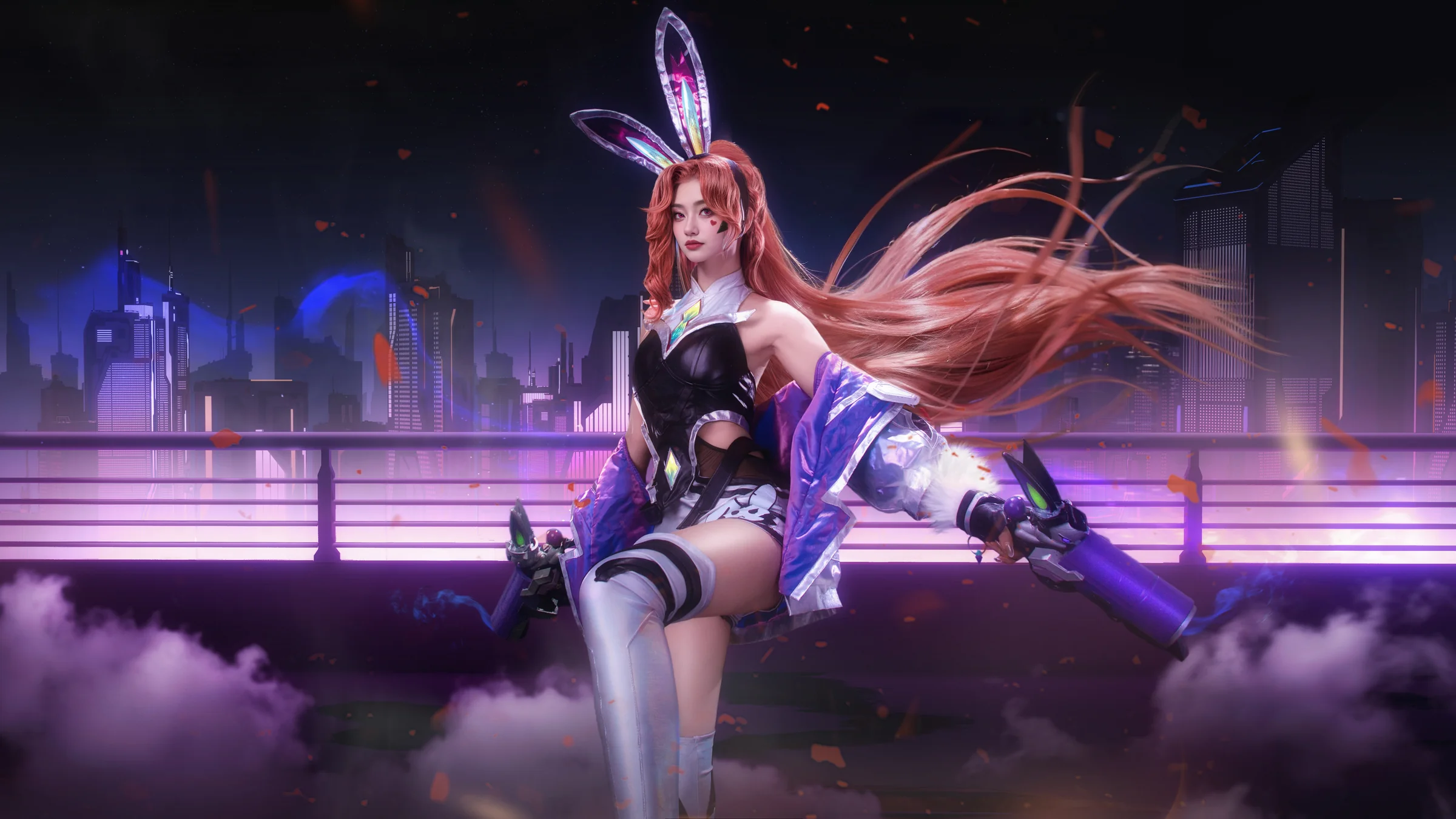 lol英雄联盟幻灵战队女枪COS写真