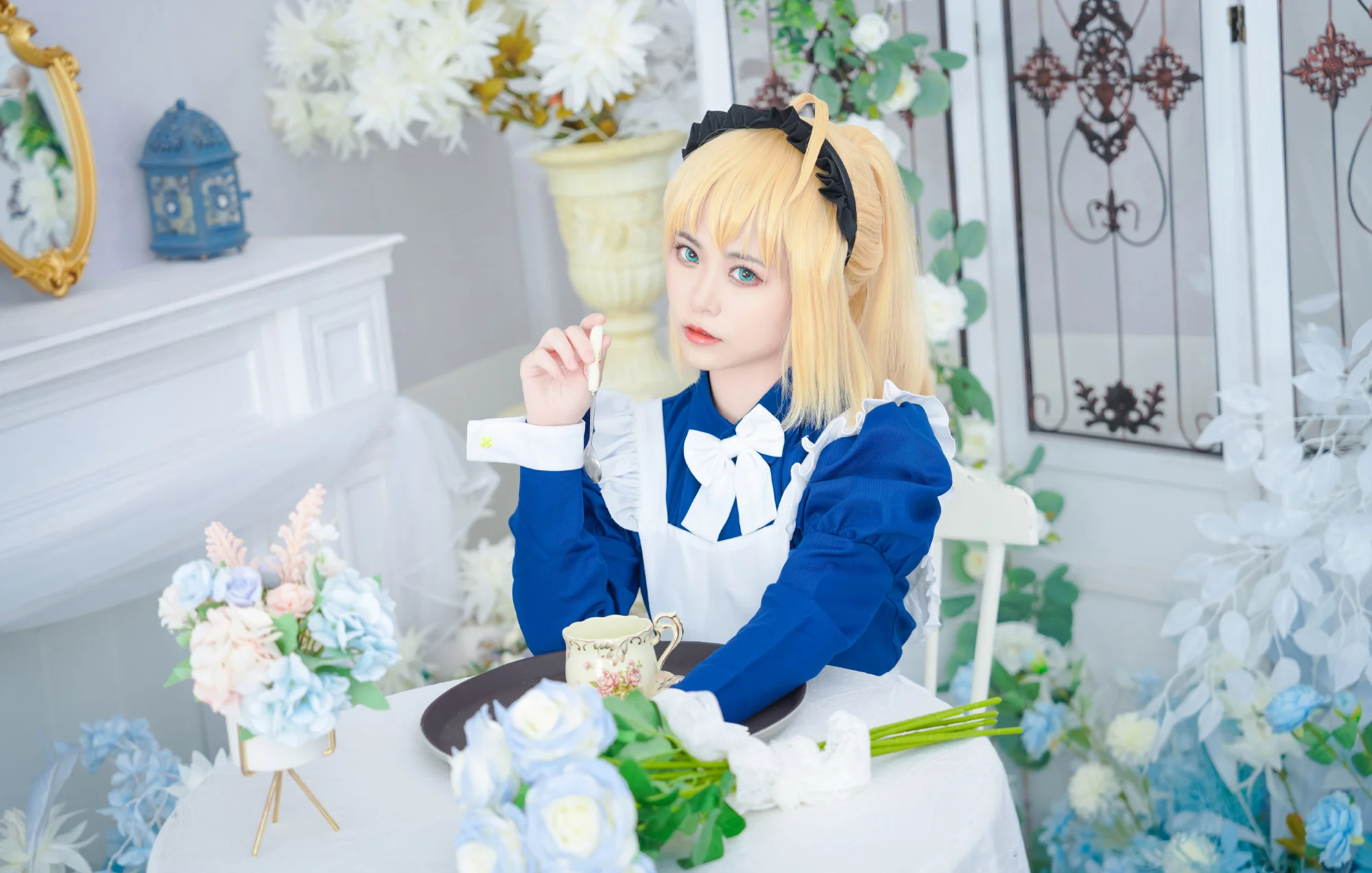 《Fate》X毛 女仆装COS写真