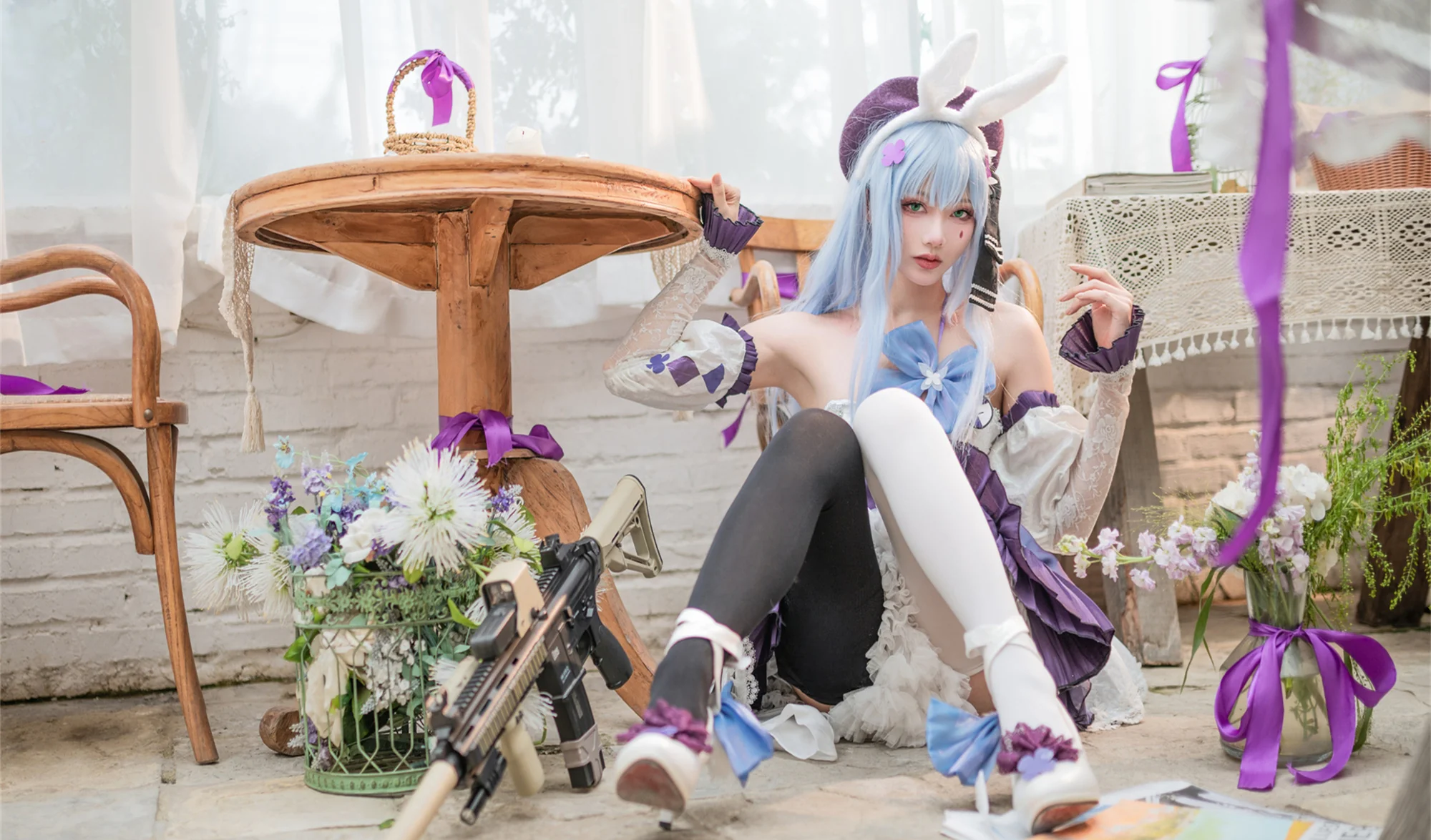 《少女前线》 千宵草味的锡纸糖COS写真