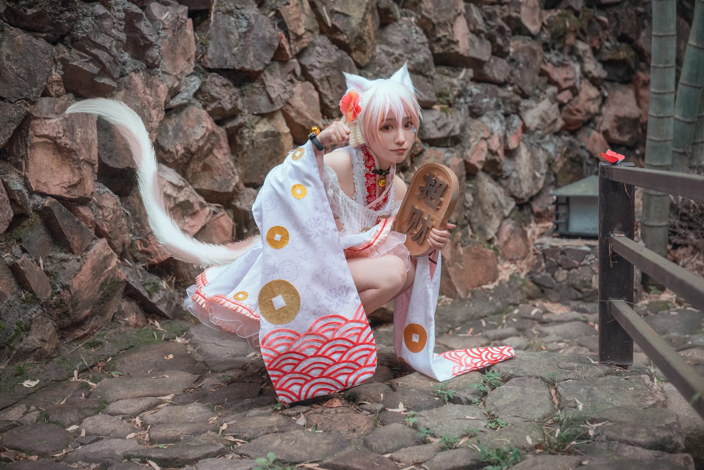 东方project豪德寺三花招财猫COS写真