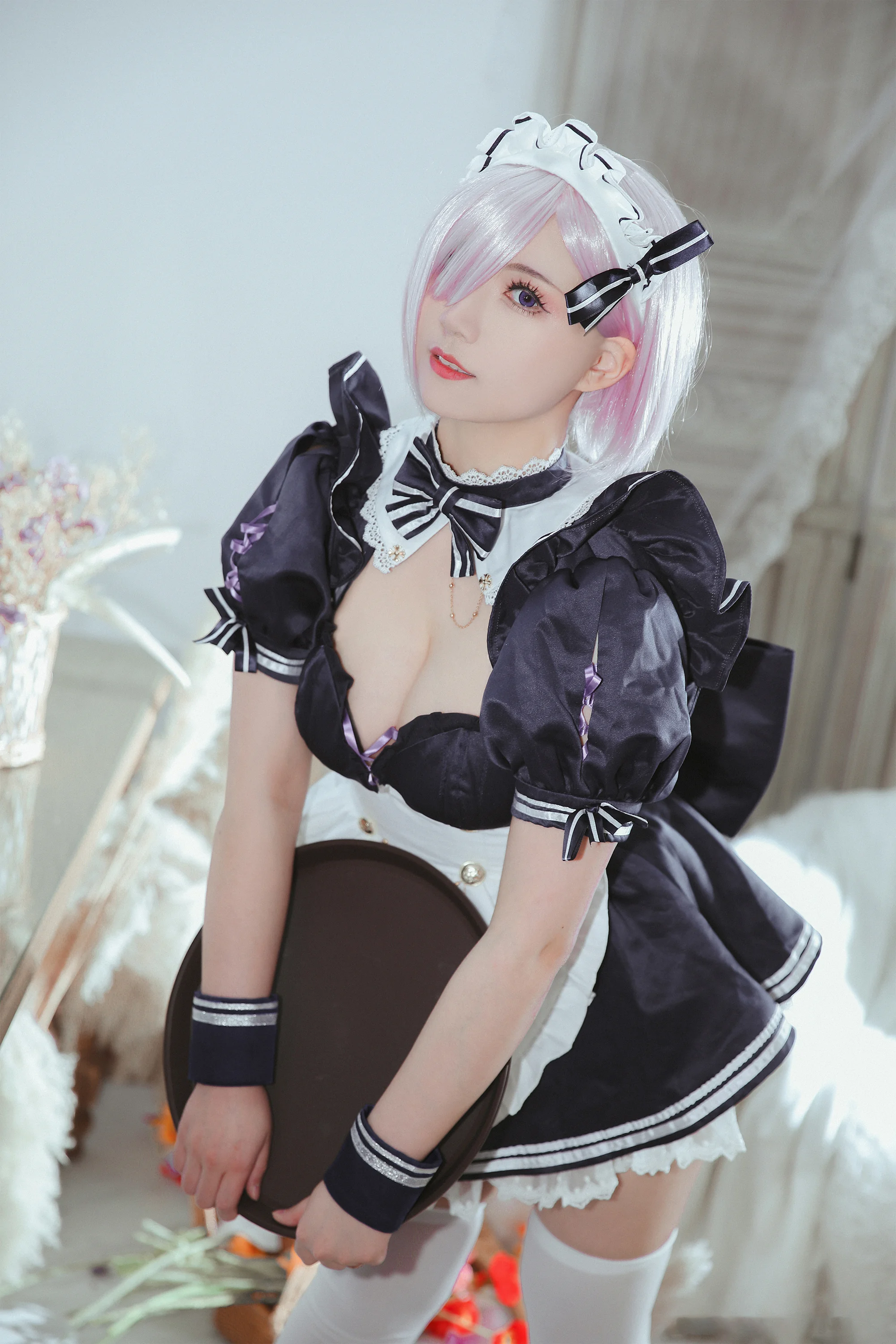 《FGO》玛修 女仆COS写真