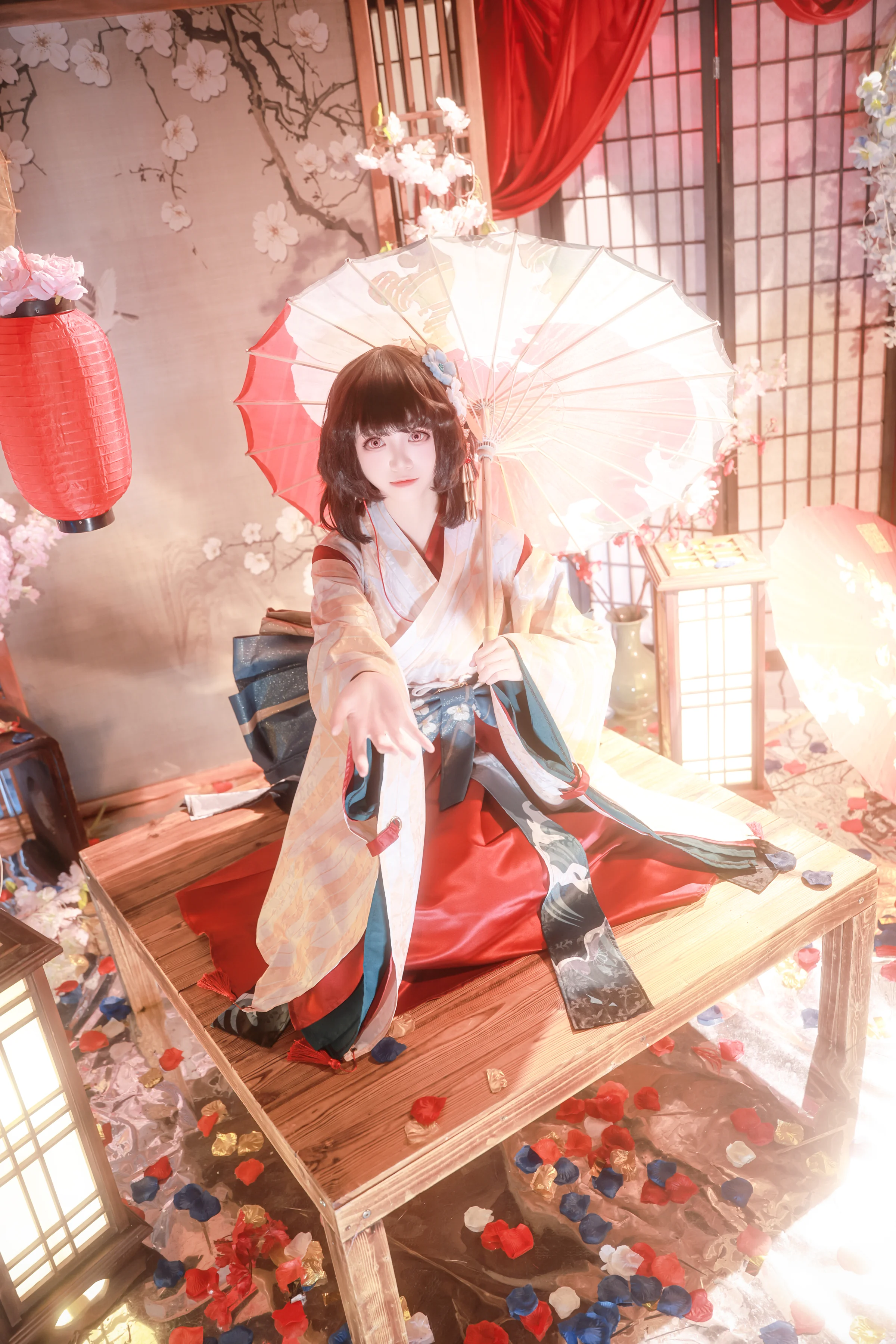 《阴阳师》神乐COS写真