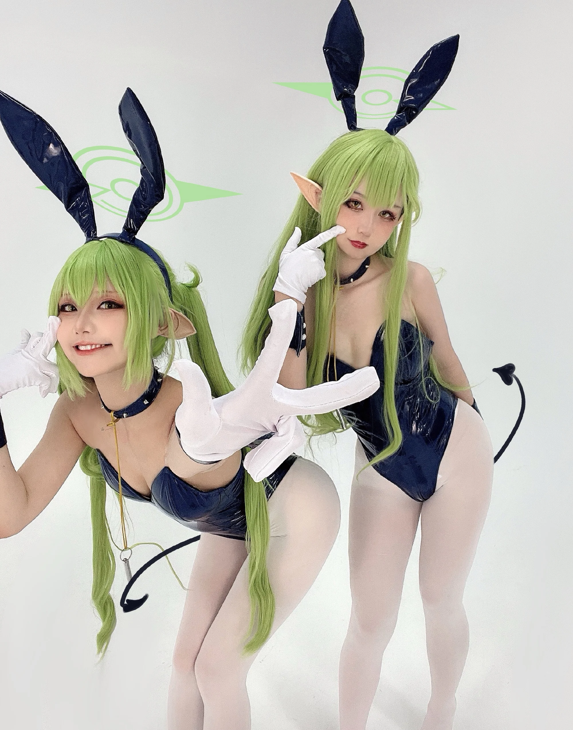 《蔚蓝档案》铁道双子兔兔COS写真