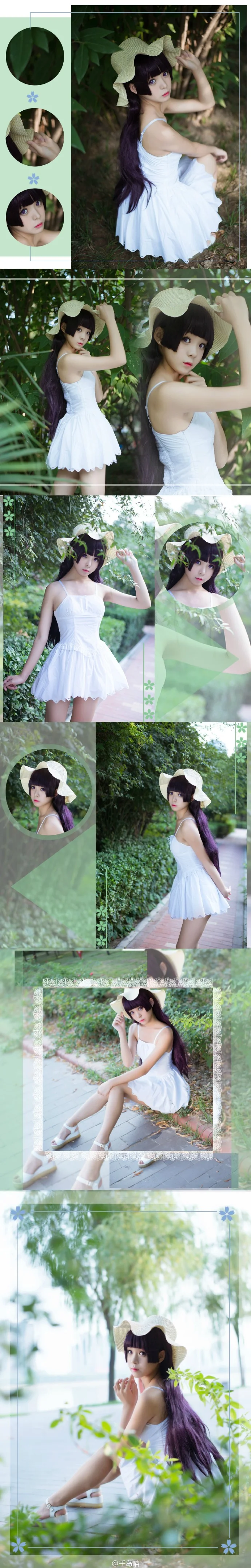 【COS写真】我的妹妹哪有这么可爱 五更琉璃白裙