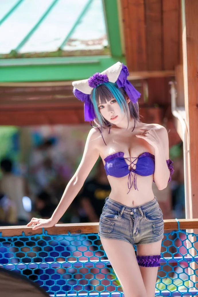 是方便玩水版柴郡猫～｜高清图片集