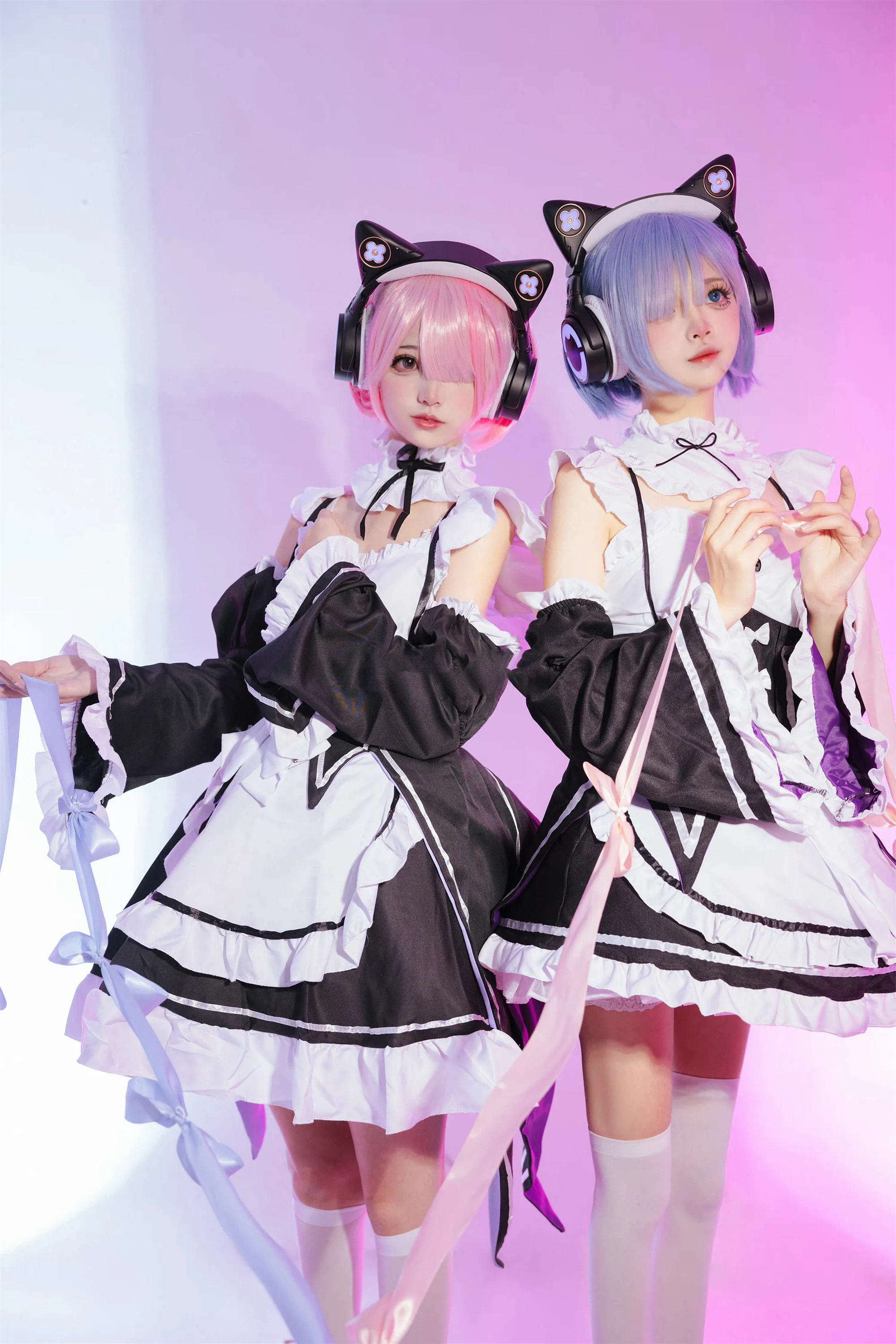 《Re：从零开始的异世界生活》妖舞蕾姆耳机COS写真