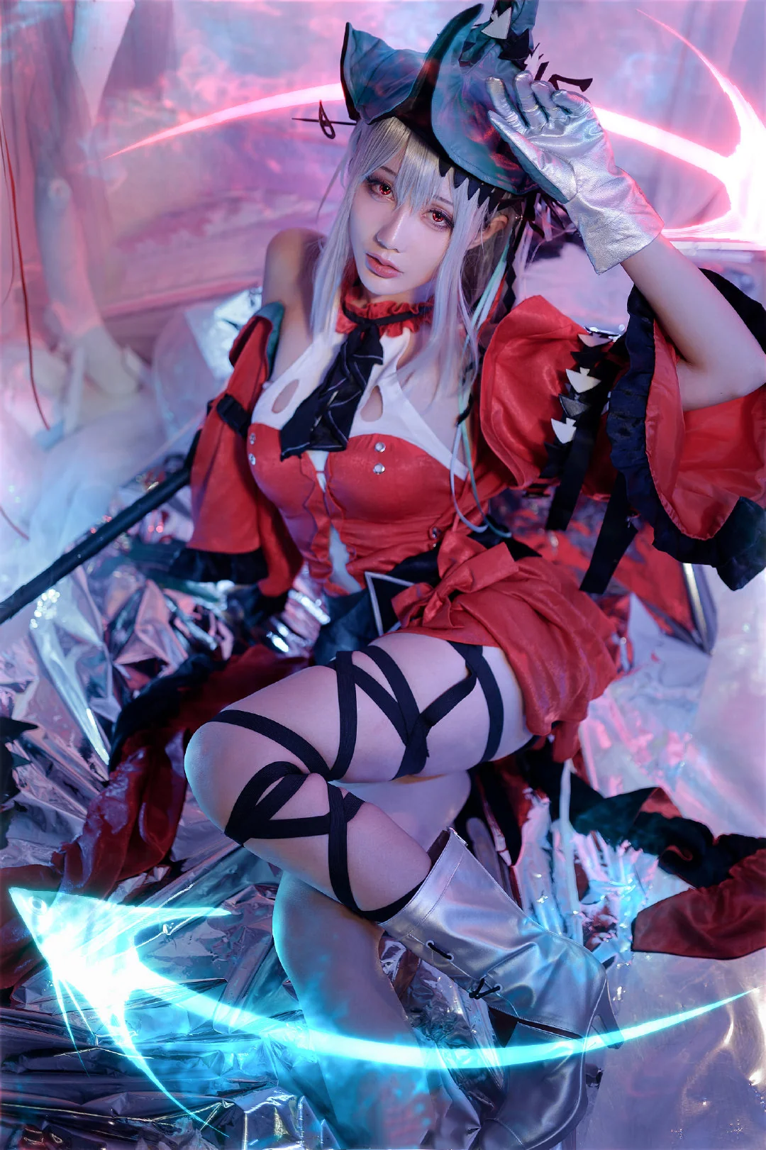 《明日方舟 》浊心斯卡蒂COS写真