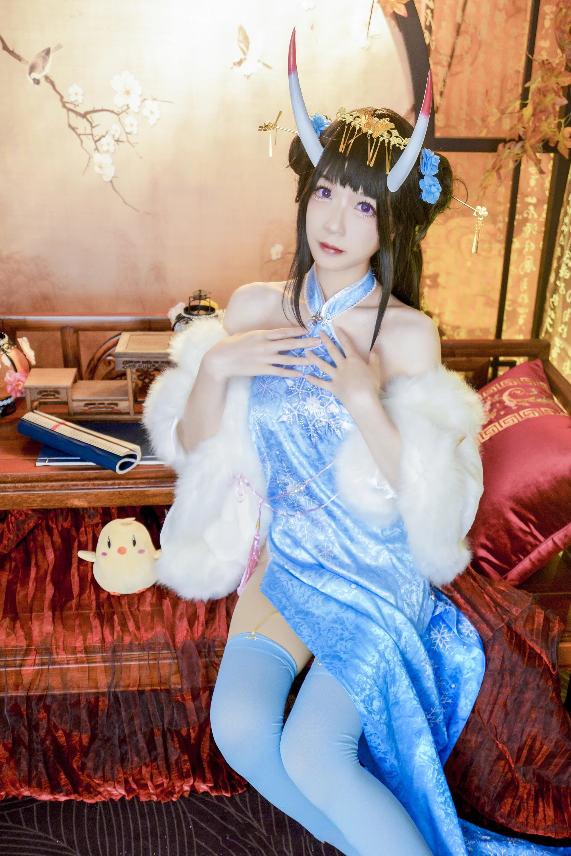 《碧蓝航线》能代 冬雪沁香COS写真