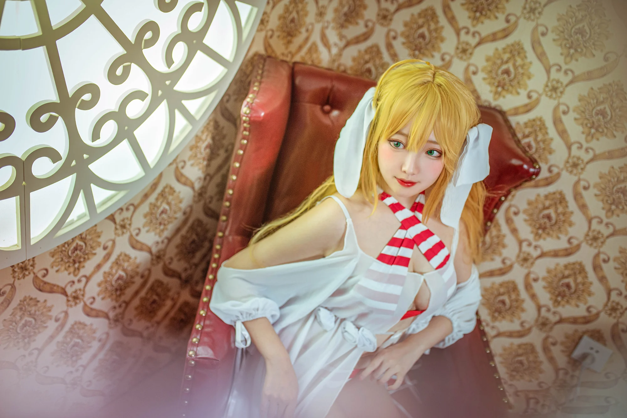 《FGO》尼禄泳衣COS写真