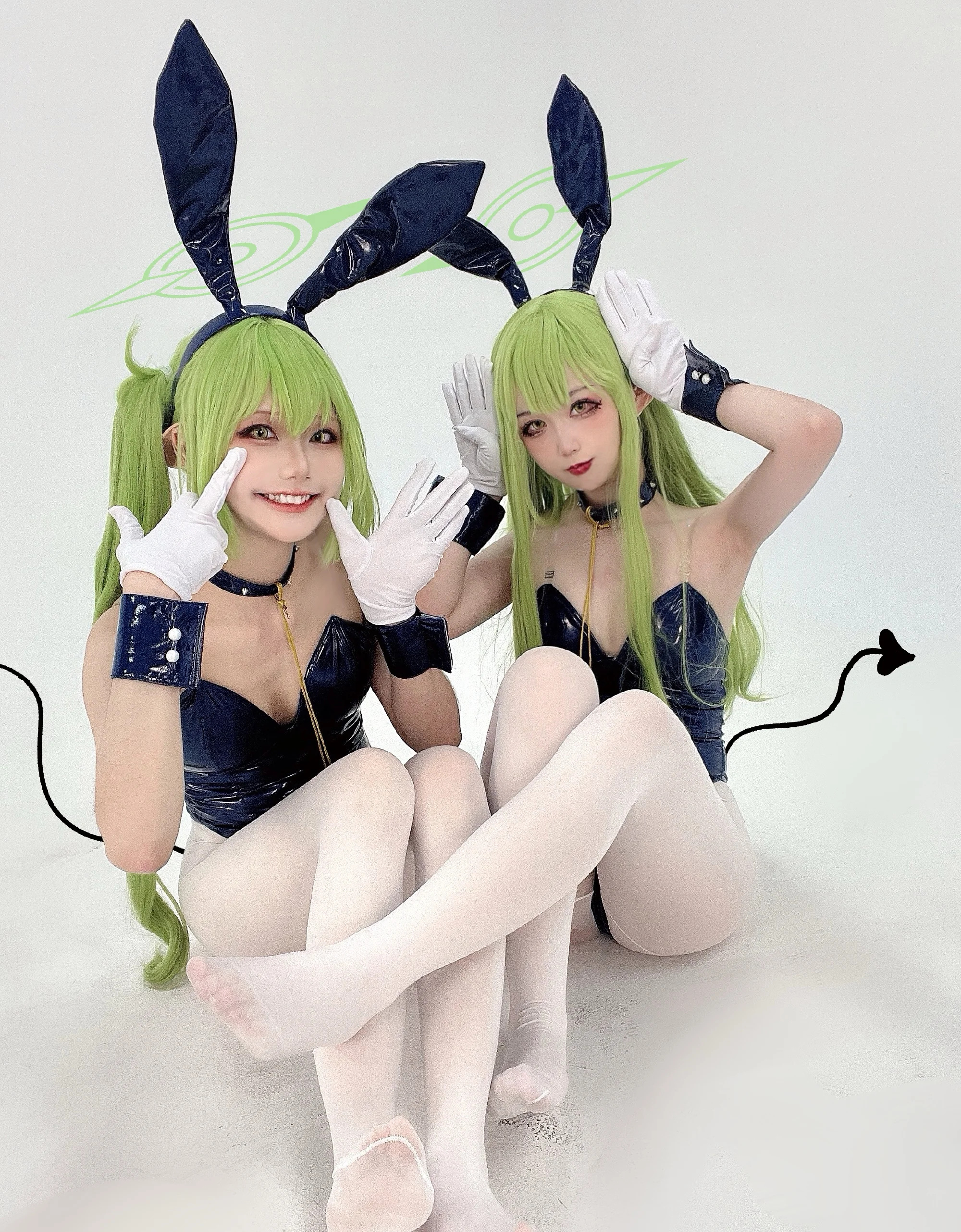 《蔚蓝档案》铁道双子兔兔COS写真