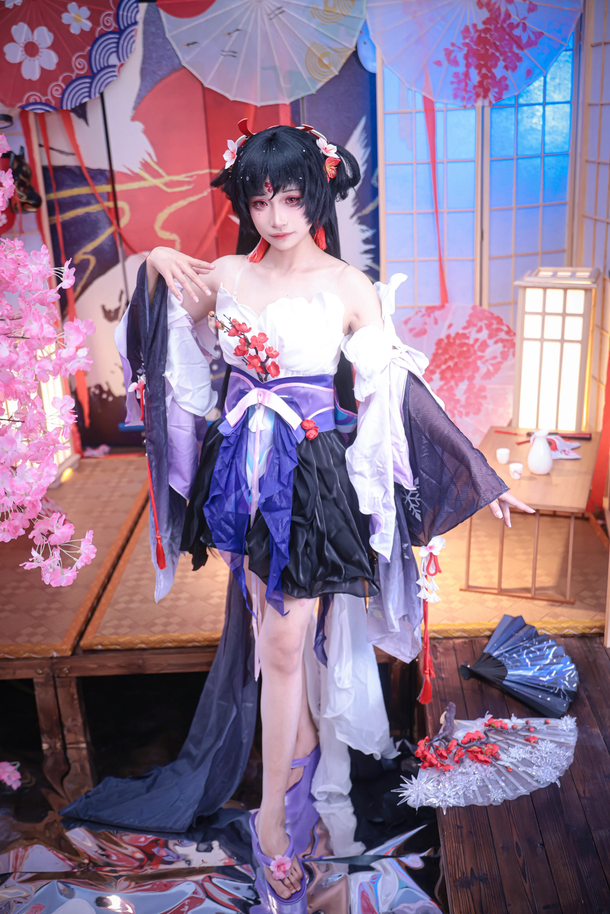 《阴阳师》不知火 疏影落雪COS写真