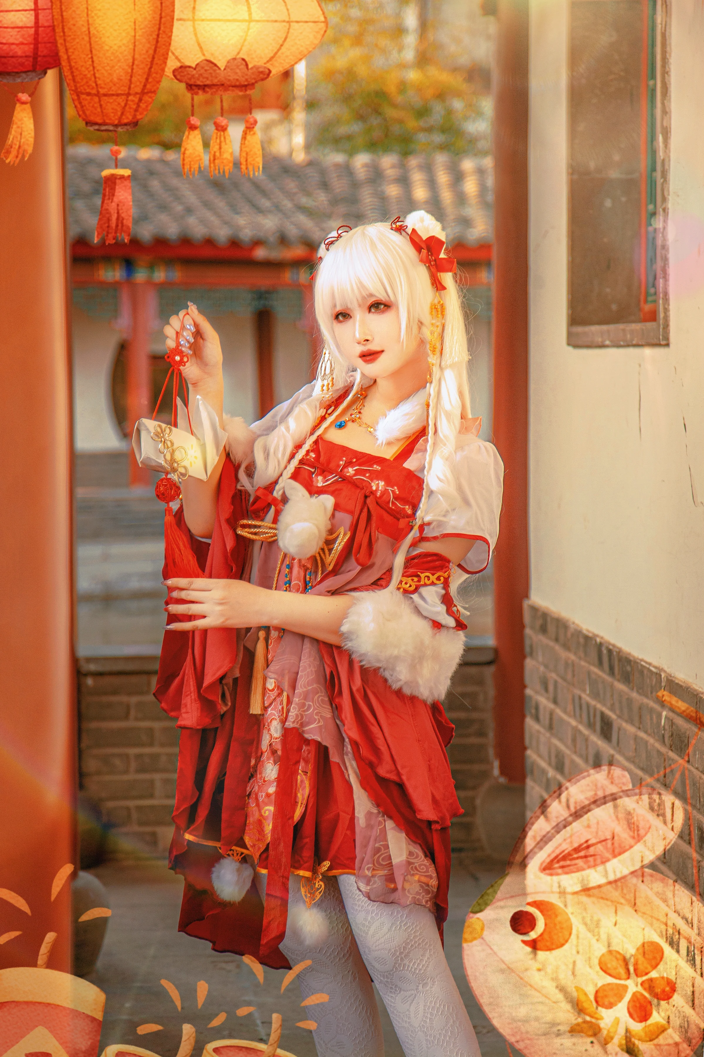 元宵COS写真~ 奇迹暖暖/上元灯花宴套装 点花灯看花裙啦