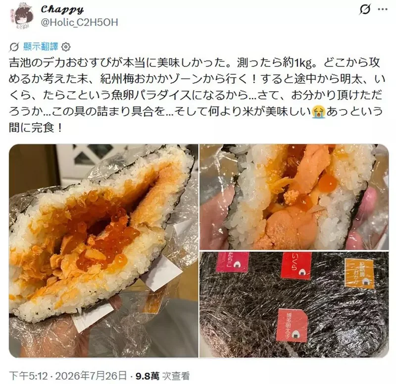 外觀看起來超像GANTZ的超巨飯糰 打折之後只要650日幣，帶回家吃超飽超滿足｜高清图片集