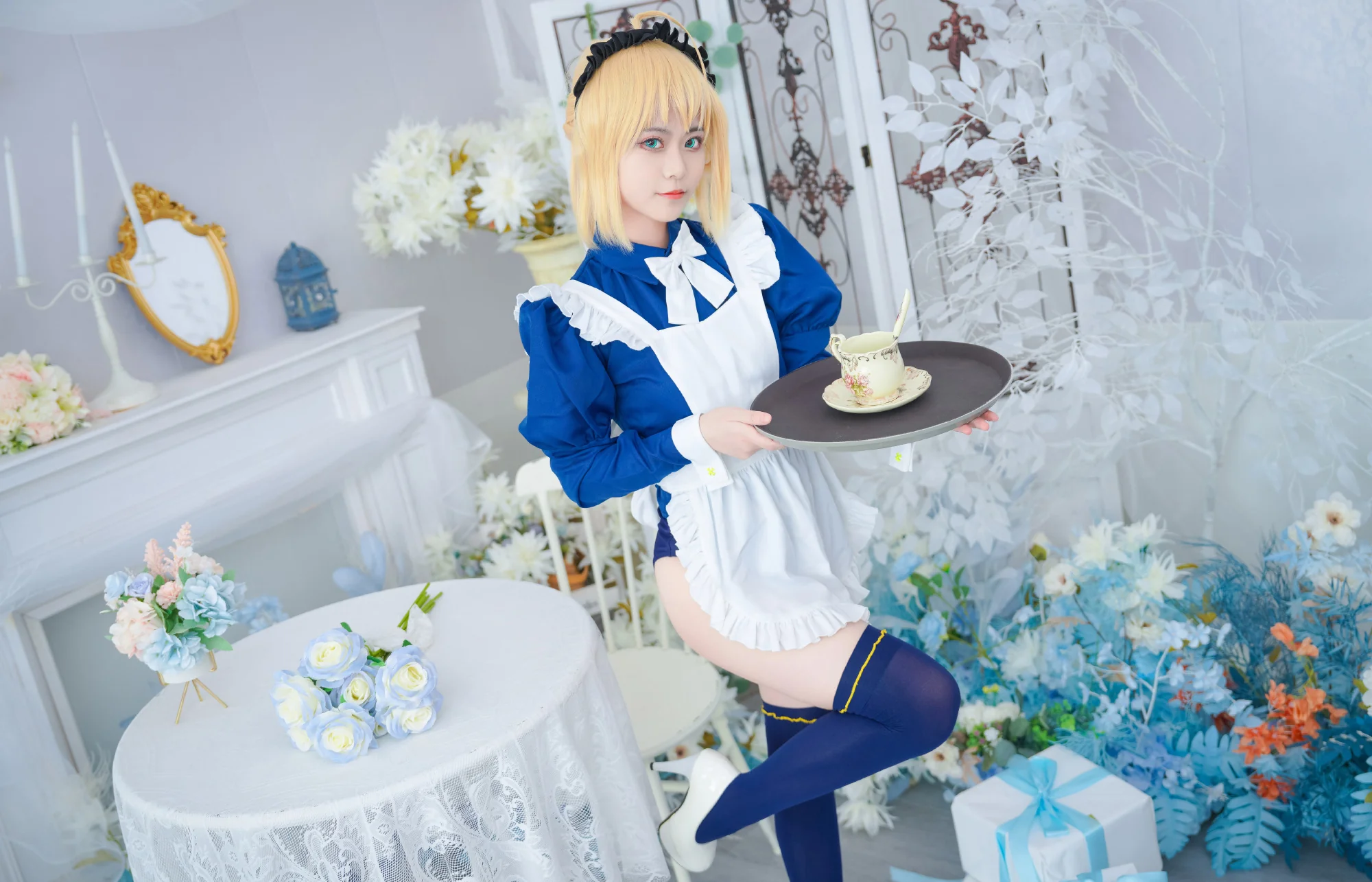 《Fate》X毛 女仆装COS写真
