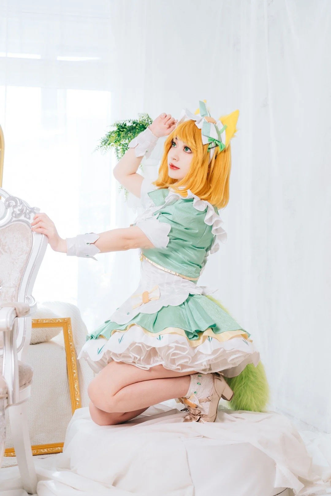《王者荣耀》妲己女仆咖啡COS写真