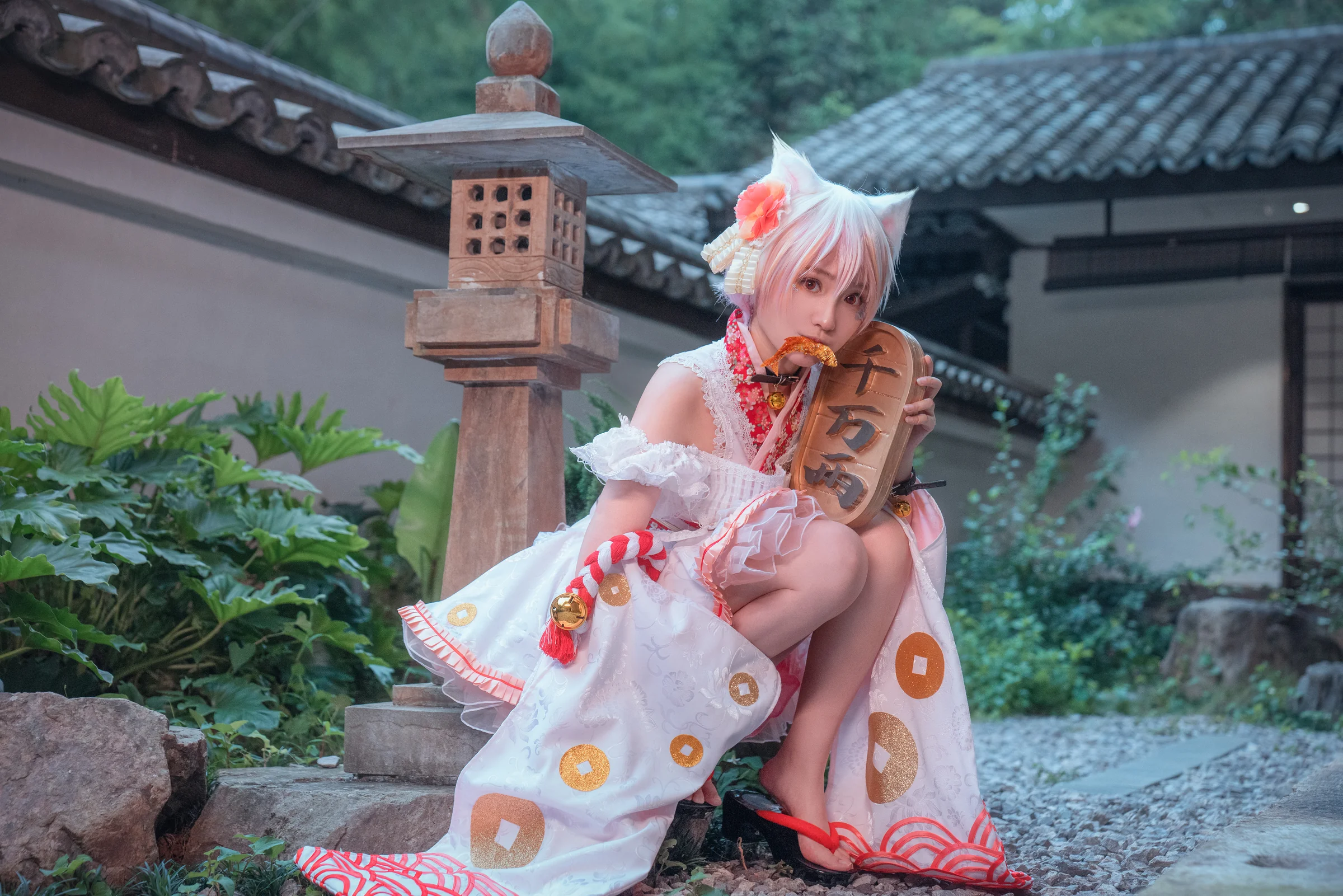 东方project豪德寺三花招财猫COS写真