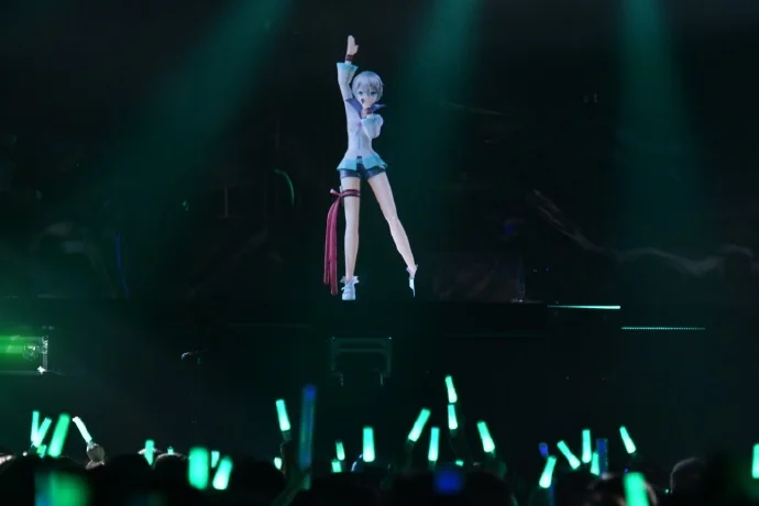 打破二次元壁垒 高科技打造跨次元演唱会 洛天依等Vsinger虚拟歌手首度唱响奔驰文化中心｜高清图片集