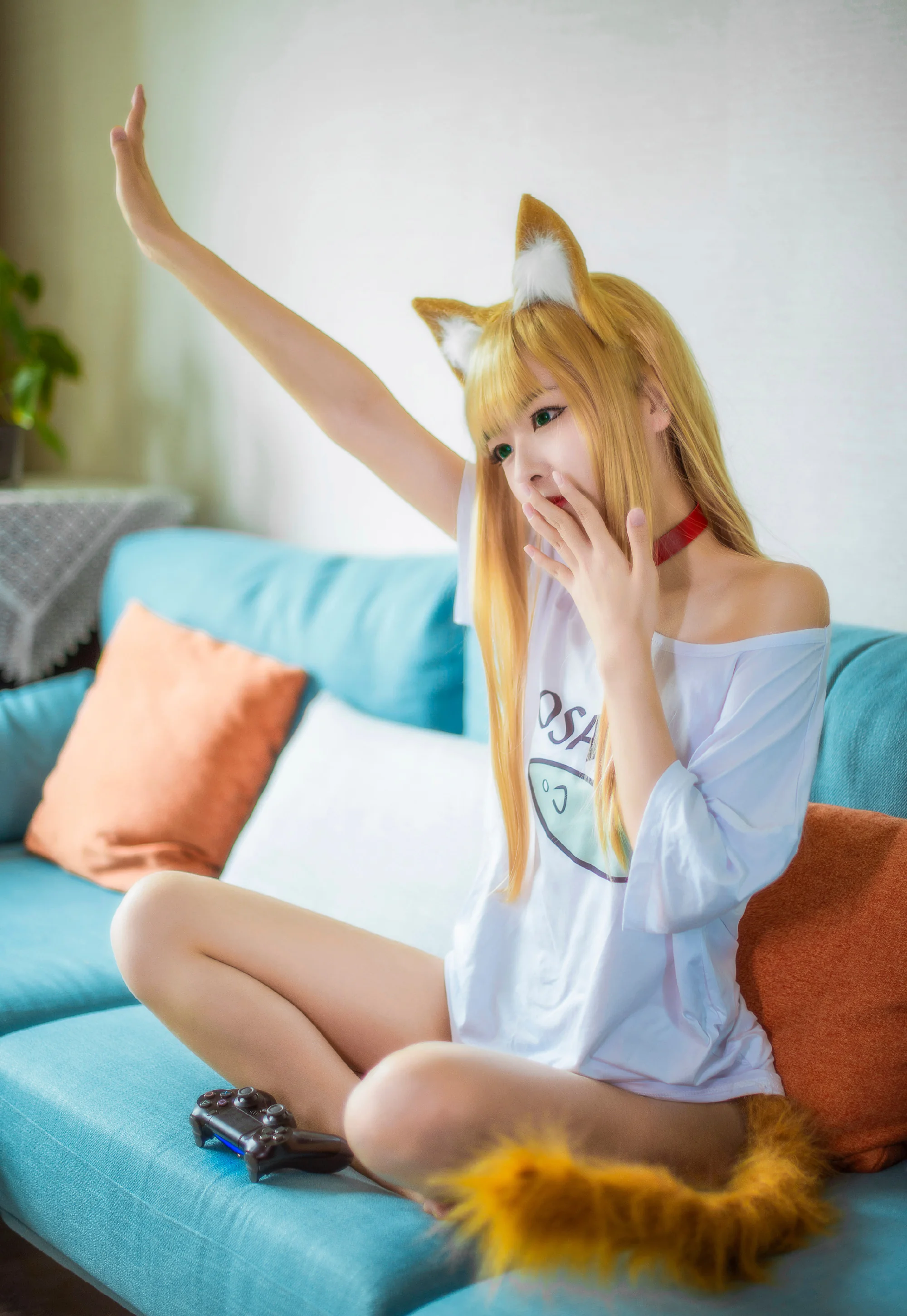 黄豆粉猫娘COS写真