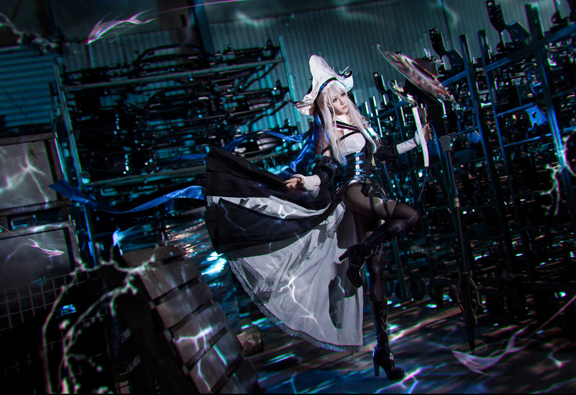 《明日方舟》归溟幽灵鲨COS写真