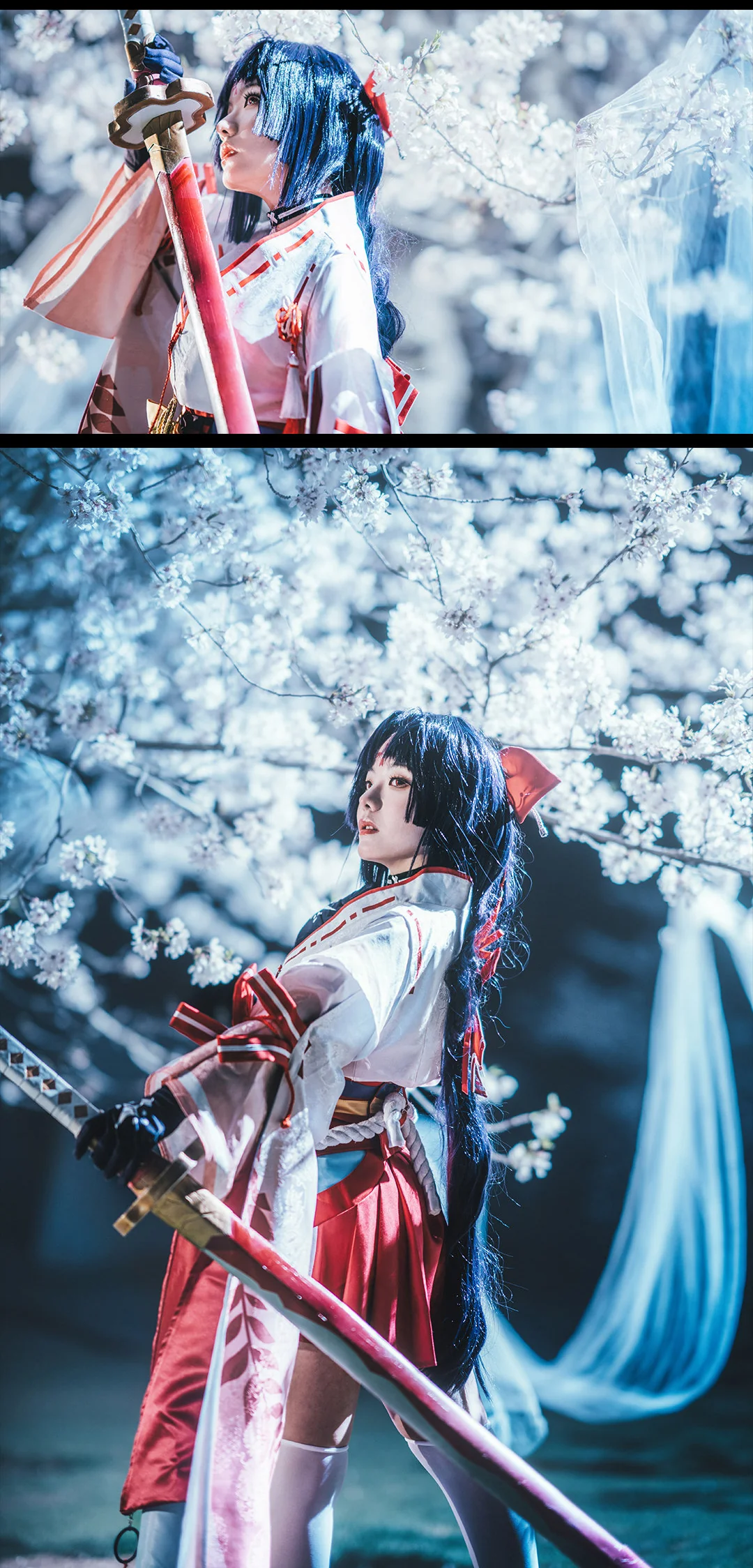 《阴阳师》妖刀姬御神之刃COS写真