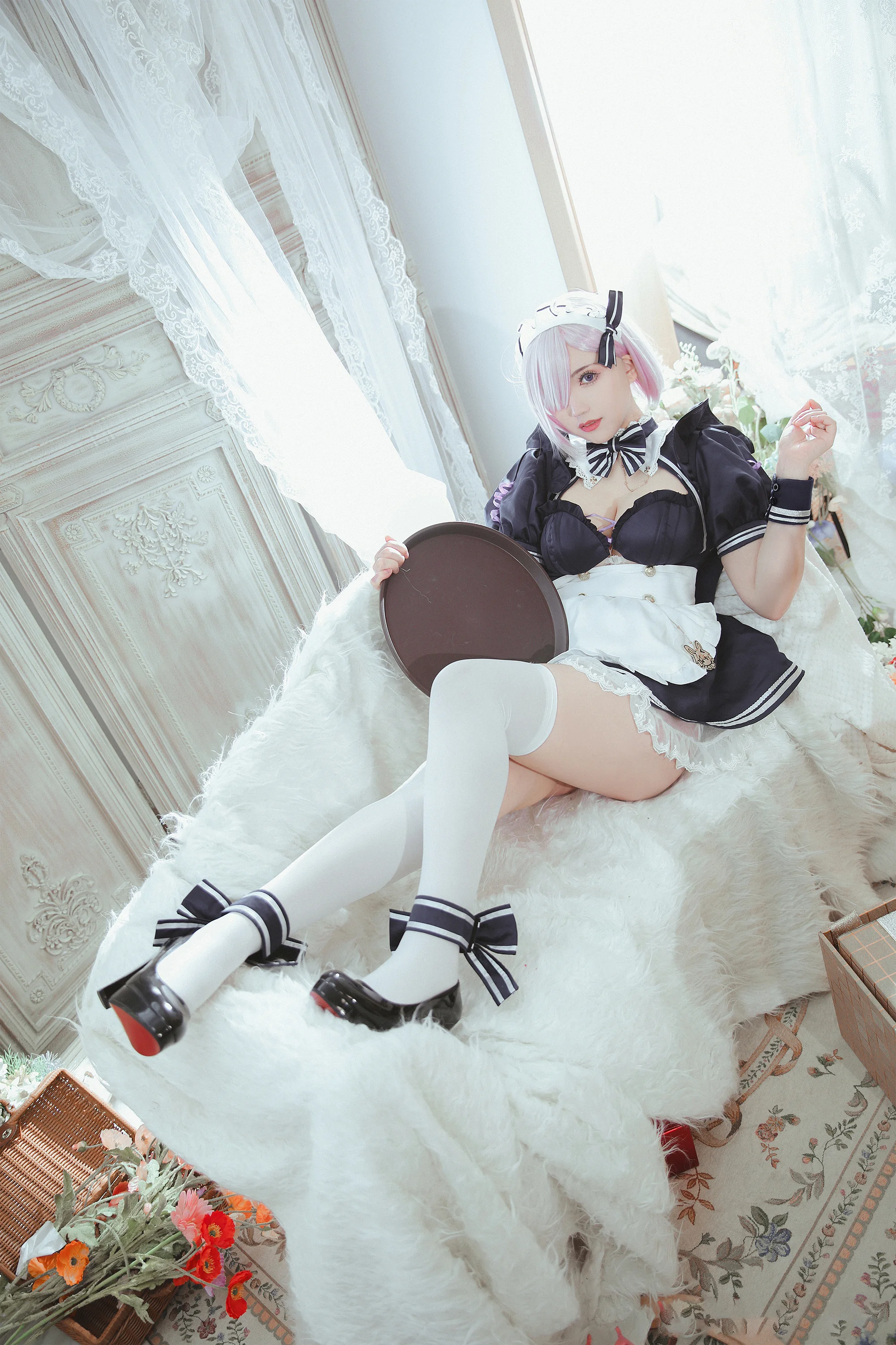 《FGO》玛修 女仆COS写真