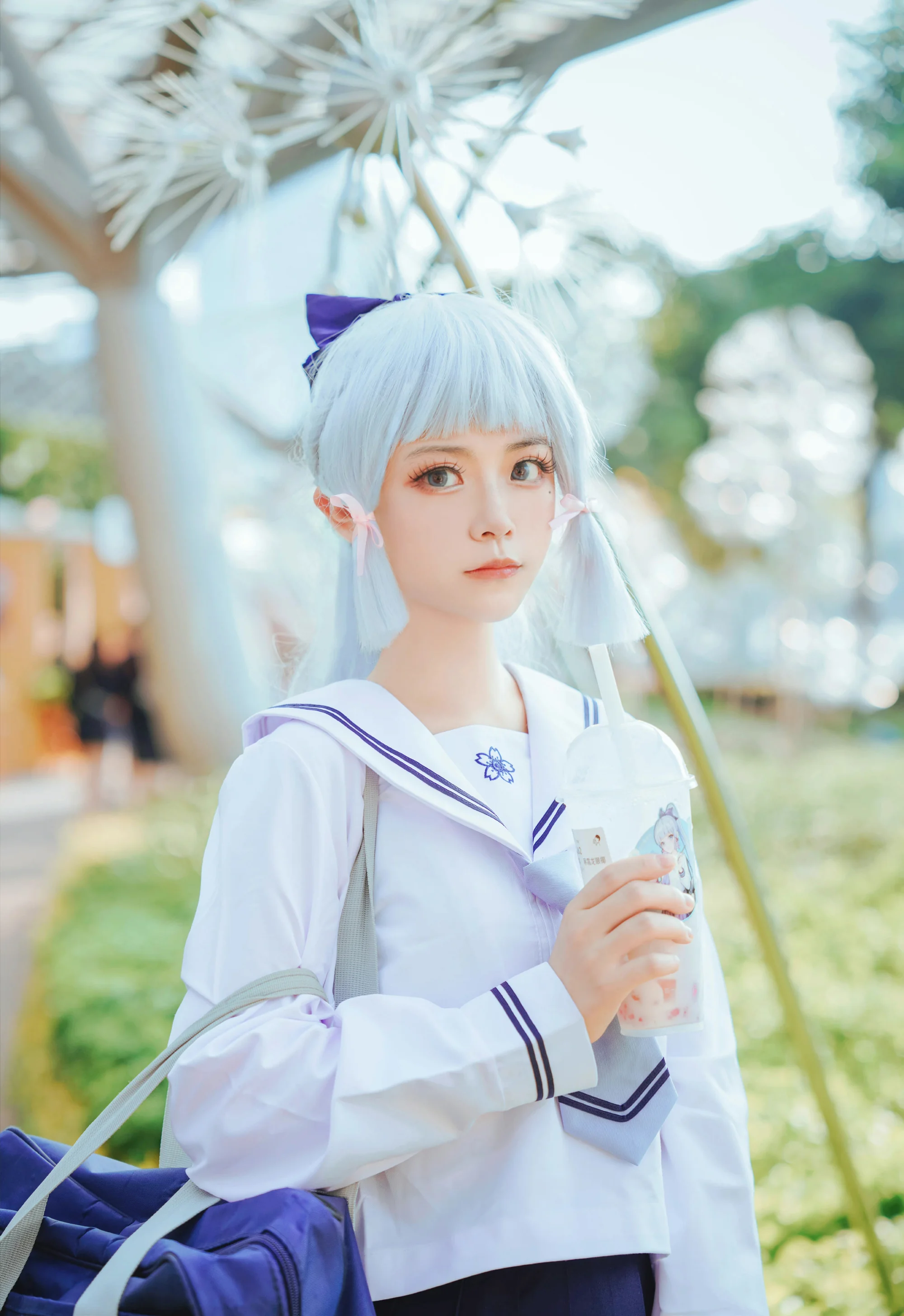 《原神》神里绫华喜茶联名jk制服COS写真