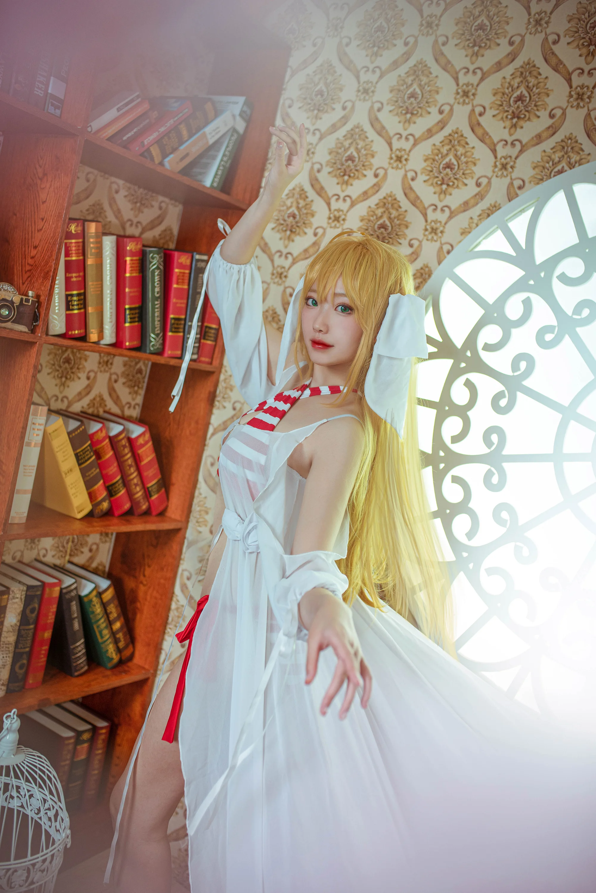《FGO》尼禄泳衣COS写真