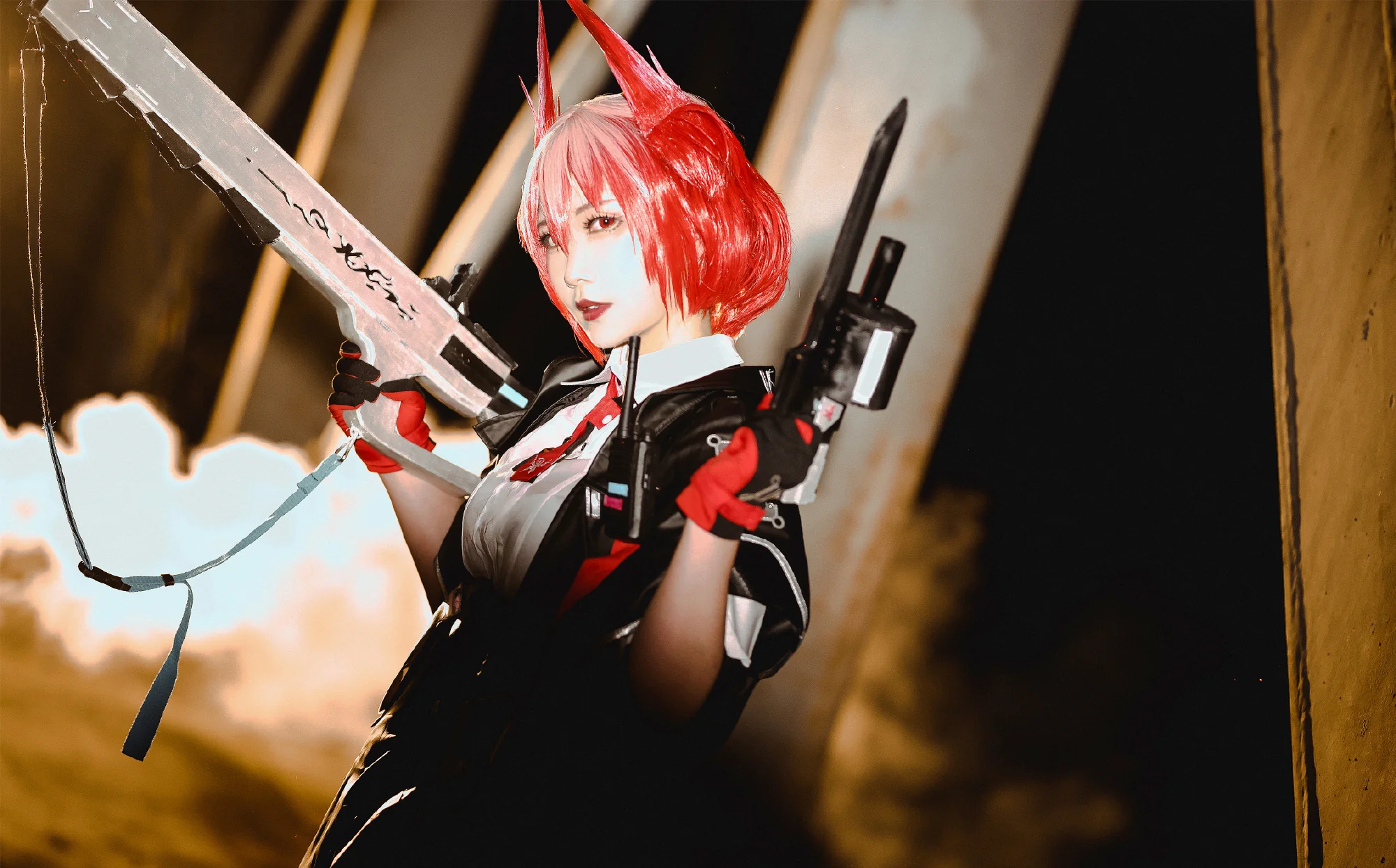《明日方舟》菲亚梅塔COS写真