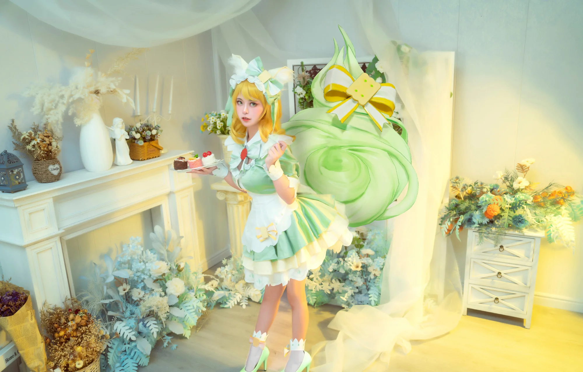 《王者荣耀》妲己 抹茶甜心COS写真