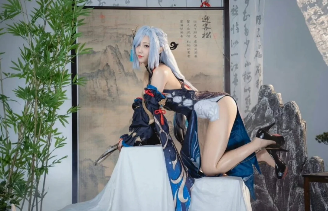 海灯节申鹤COS写真