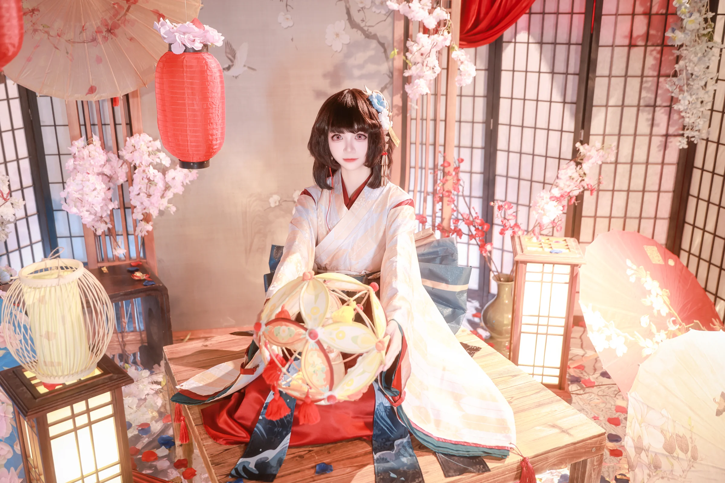 《阴阳师》神乐COS写真