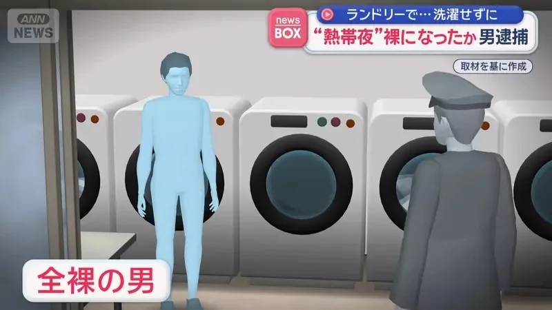 鹿兒島市半夜驚見《投幣洗衣店全裸男子》一絲不掛的原因竟然是「想發洩一下壓力」？｜高清图片集