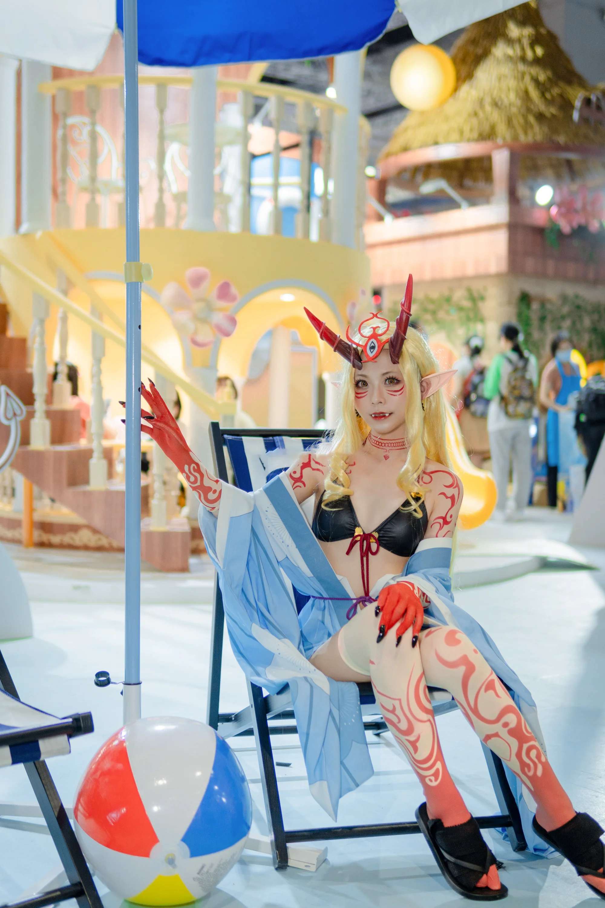 《FGO》茨木童子 水着 COS写真