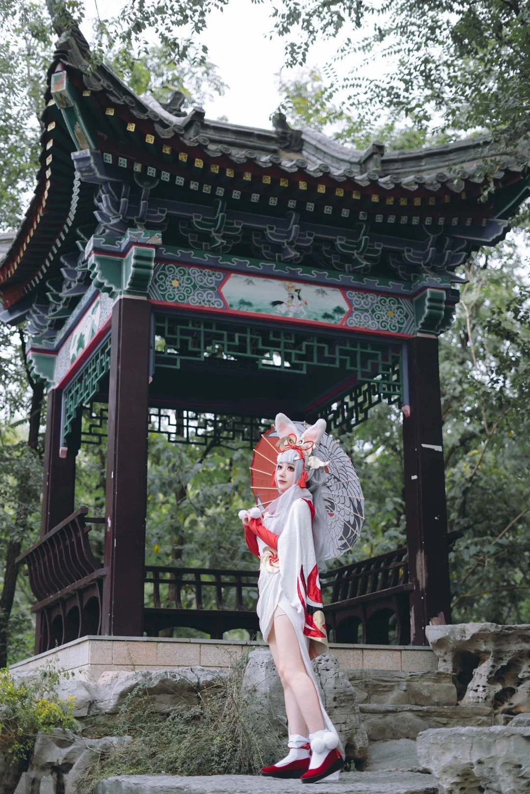 《王者荣耀》公孙离祈雪灵祝COS写真
