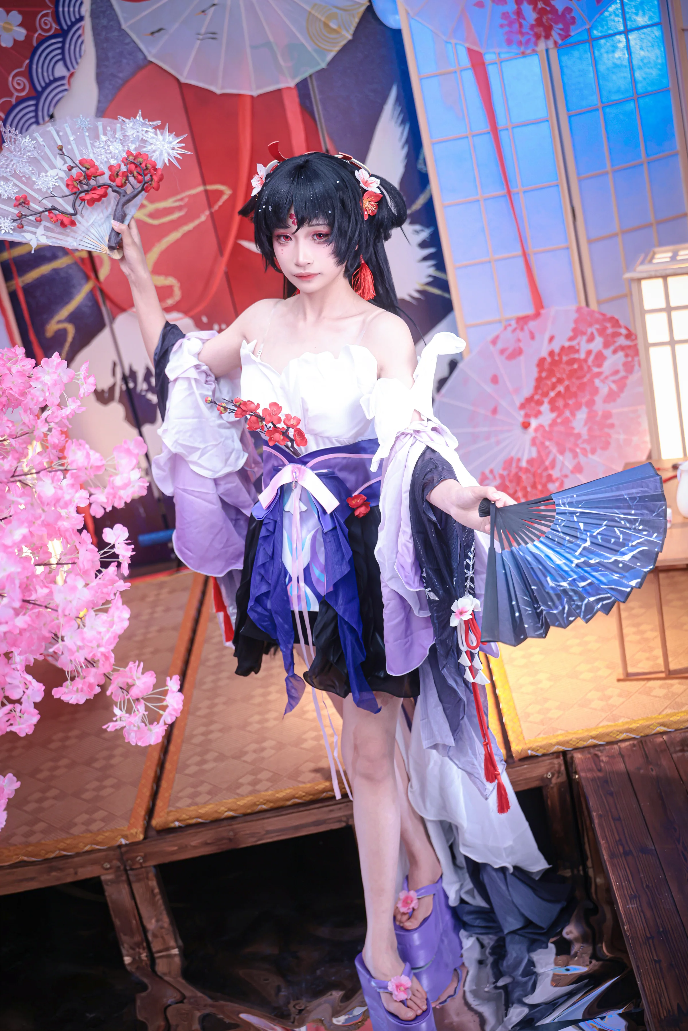 《阴阳师》不知火 疏影落雪COS写真