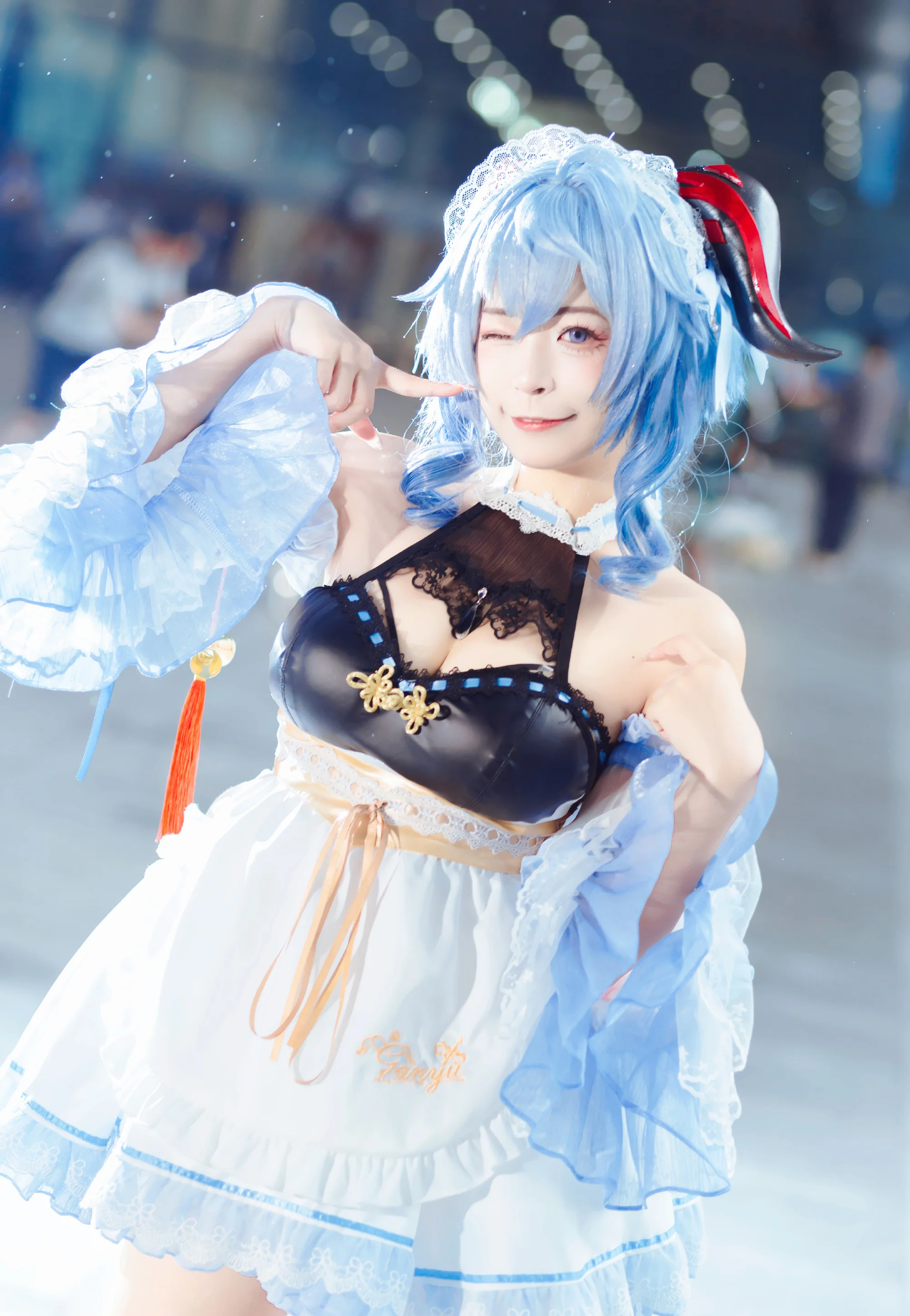 《原神》甘雨椰羊女仆COS写真