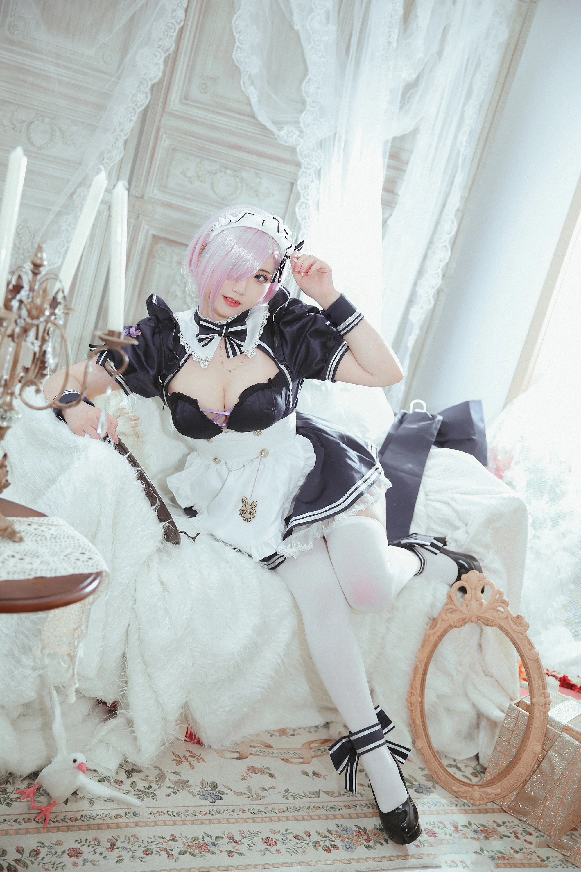 《FGO》玛修 女仆COS写真