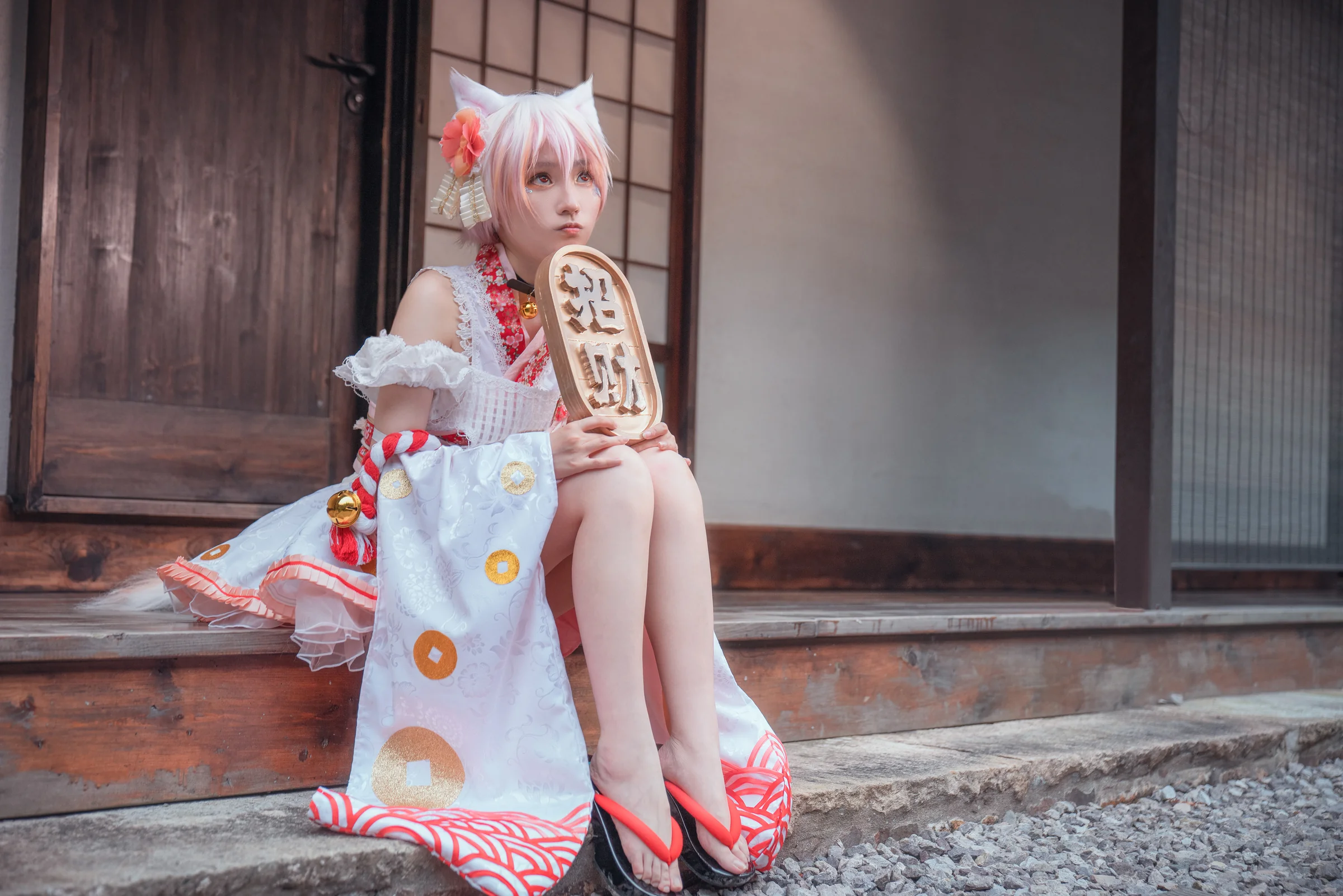 东方project豪德寺三花招财猫COS写真