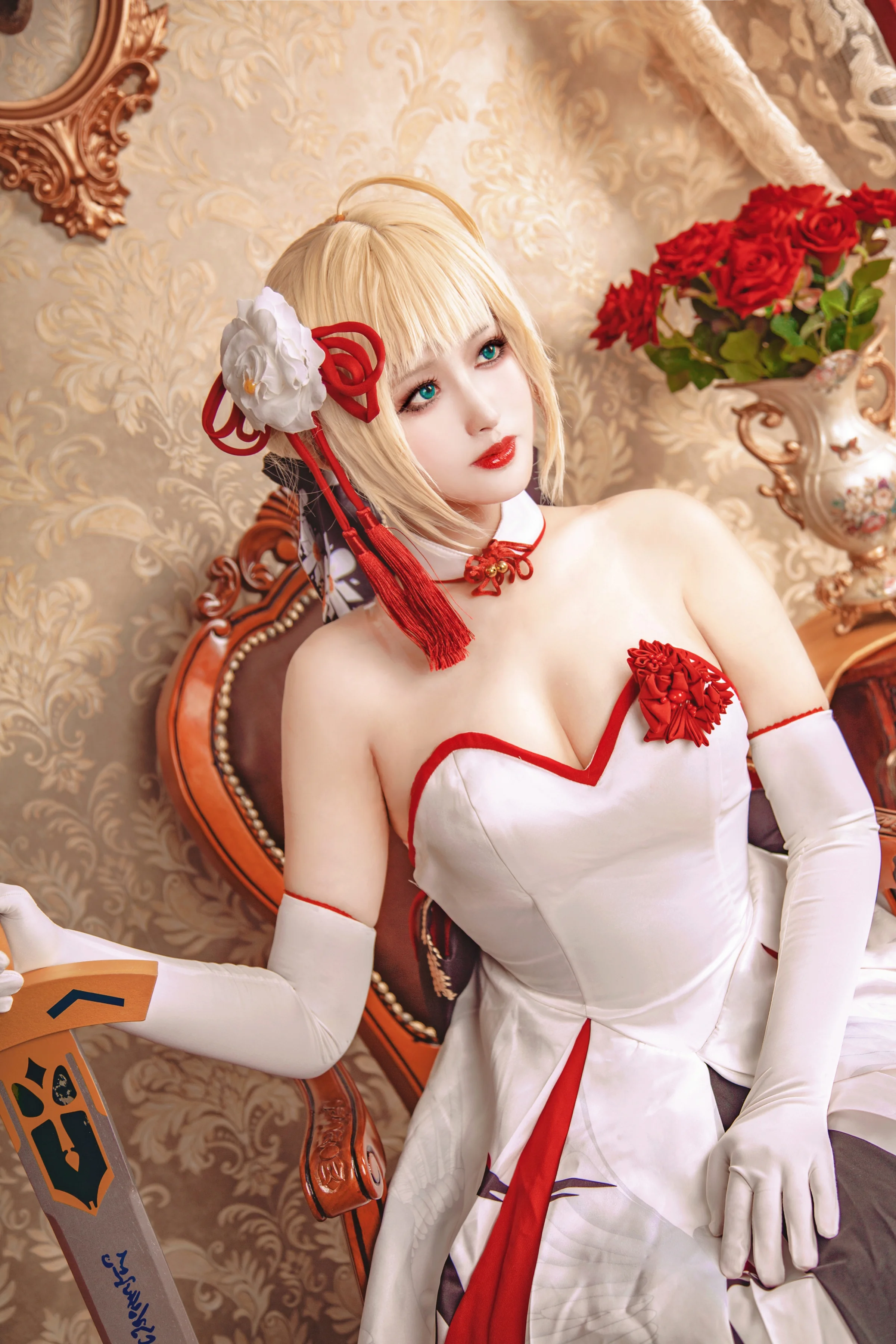 saber 仙鹤礼服 COS写真 文艺复兴 屯图新发~