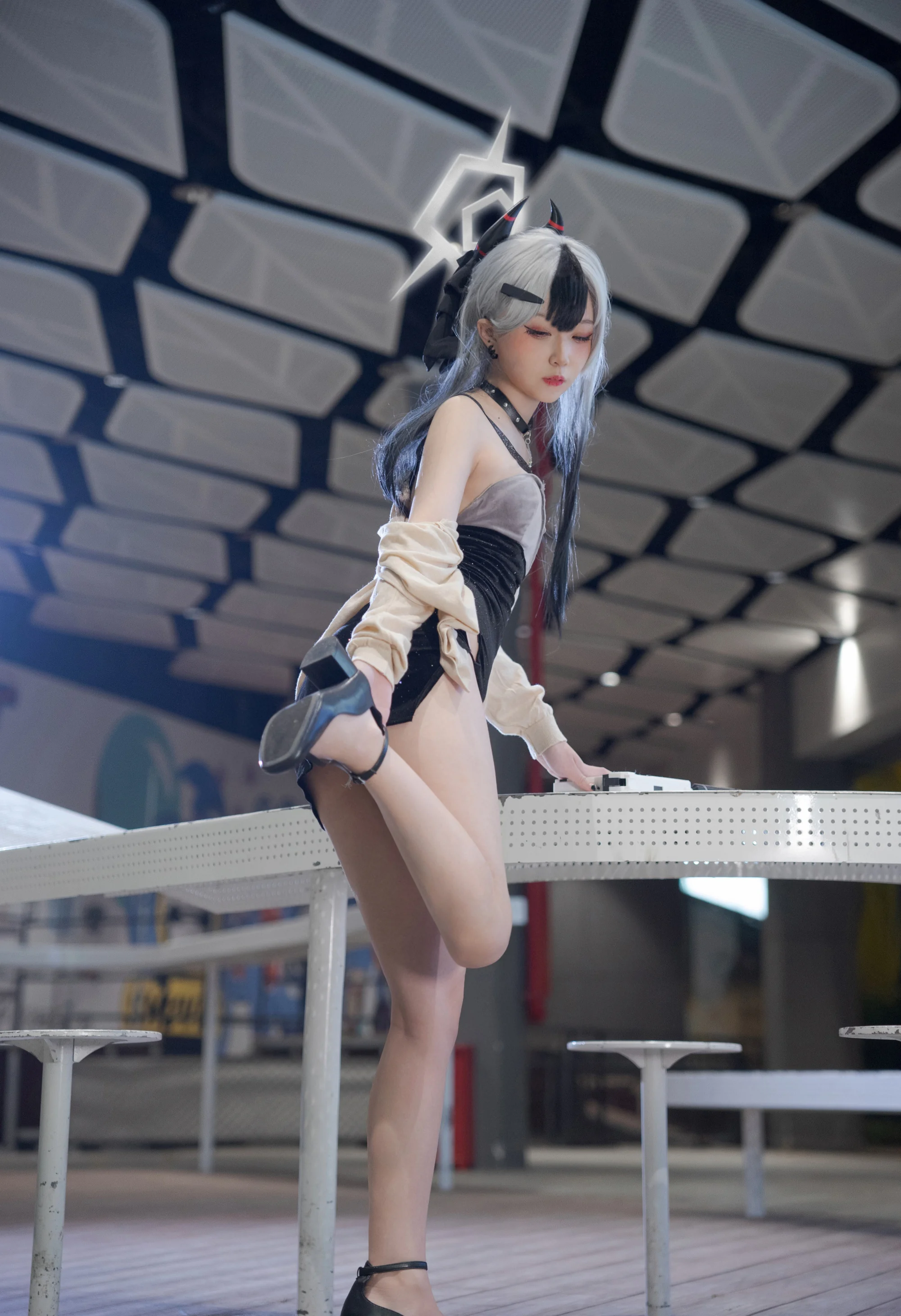《蔚蓝档案》鬼方佳代子礼服COS写真