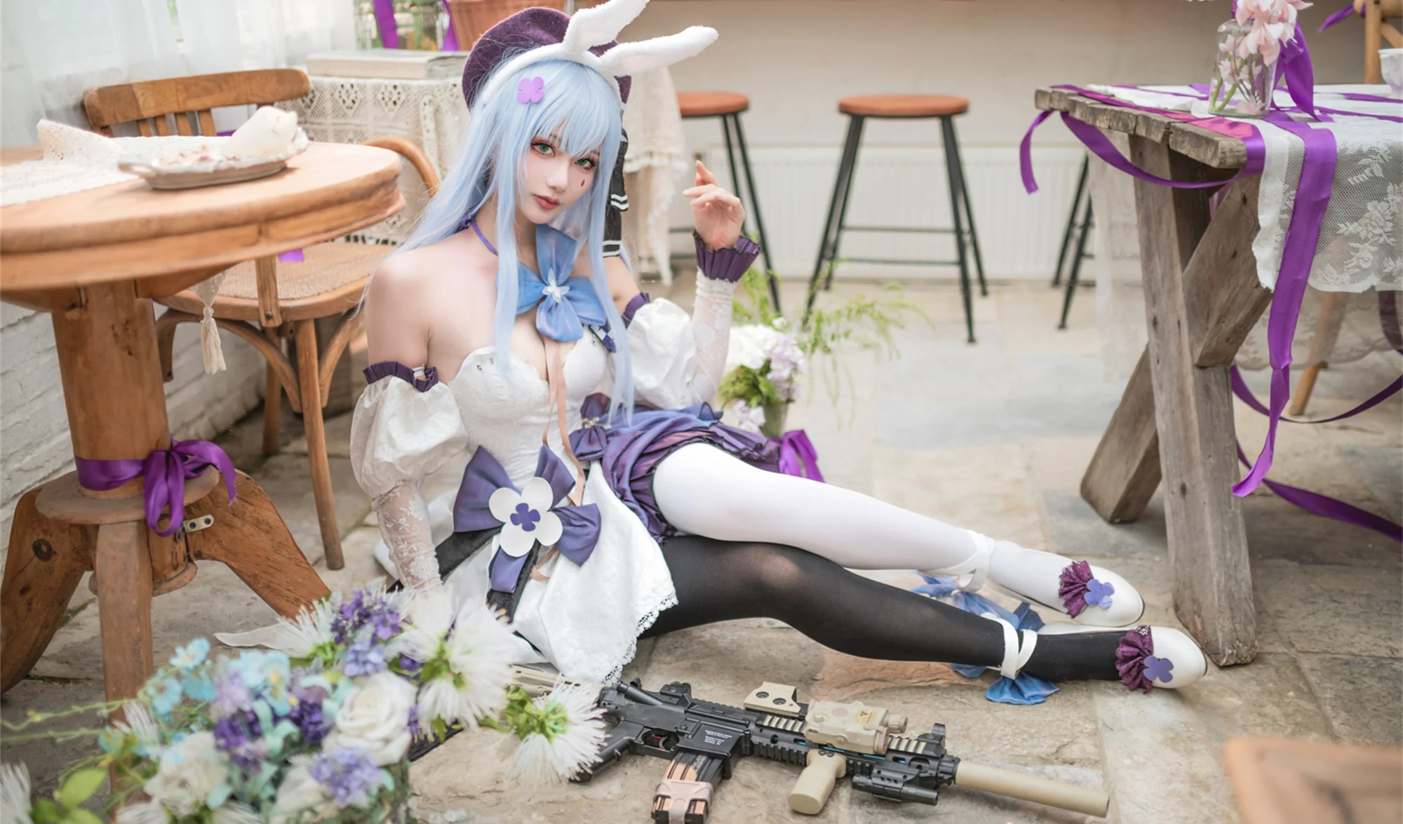 《少女前线》 千宵草味的锡纸糖COS写真