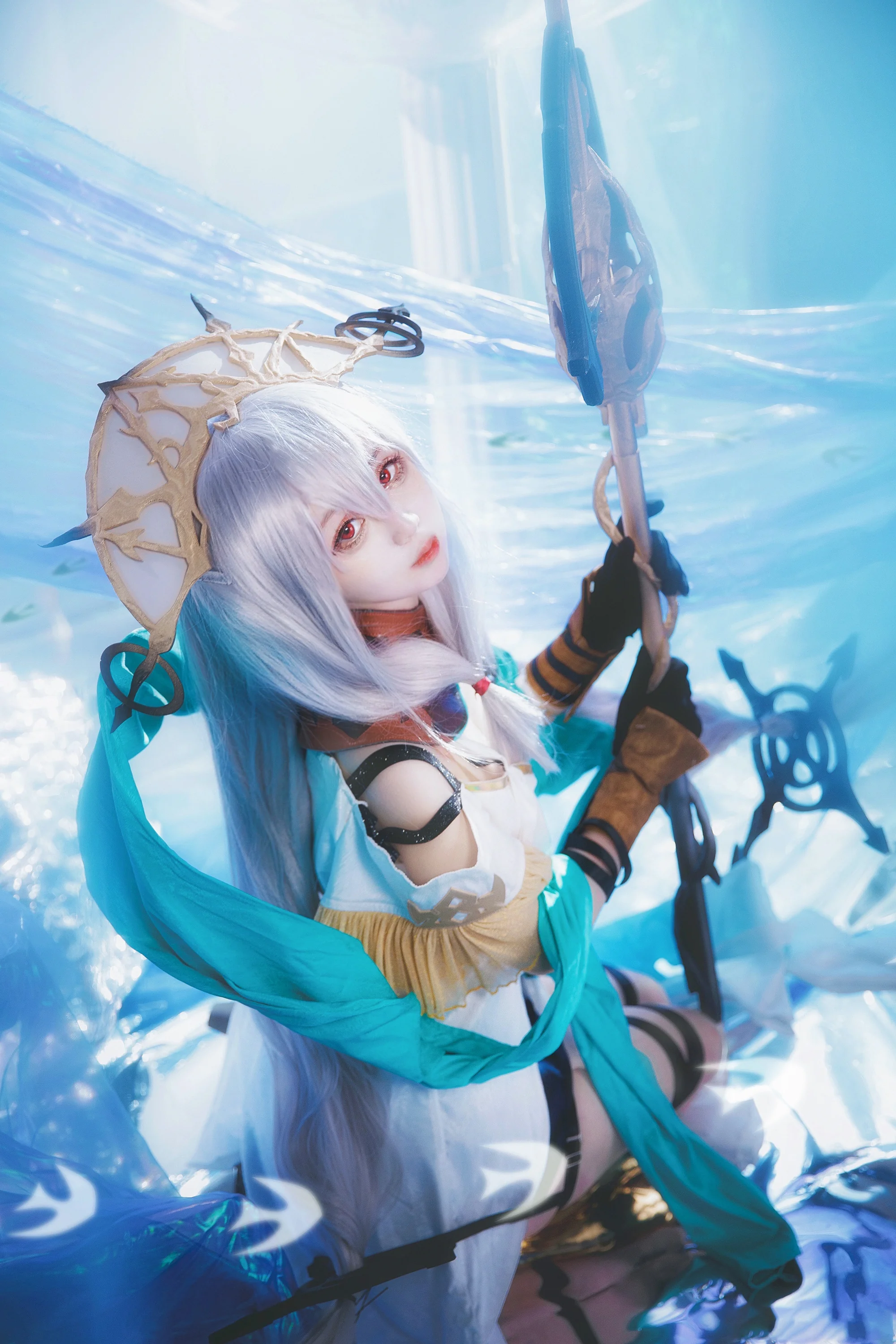 《明日方舟》浊心斯卡蒂COS写真